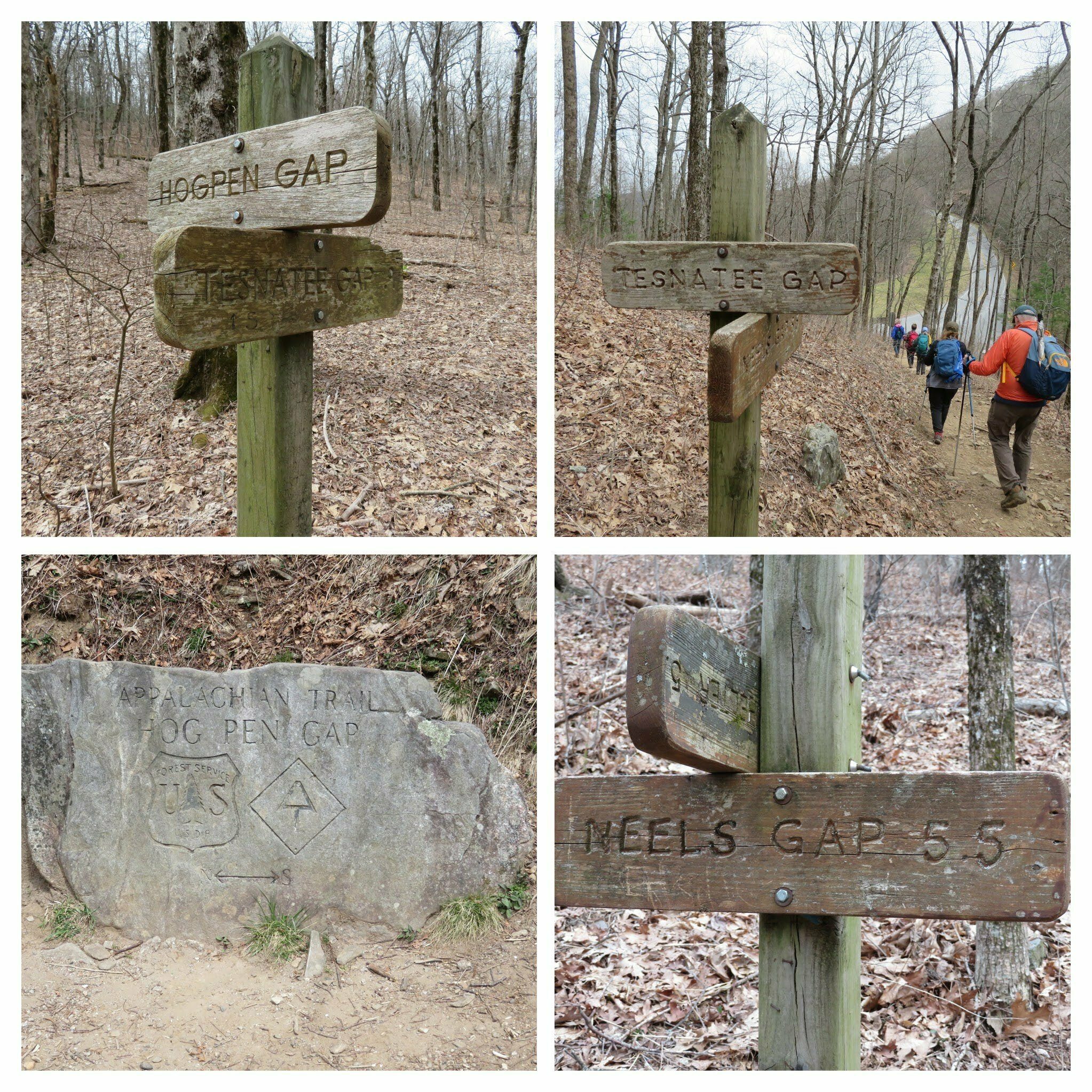 Trail signs along the way.