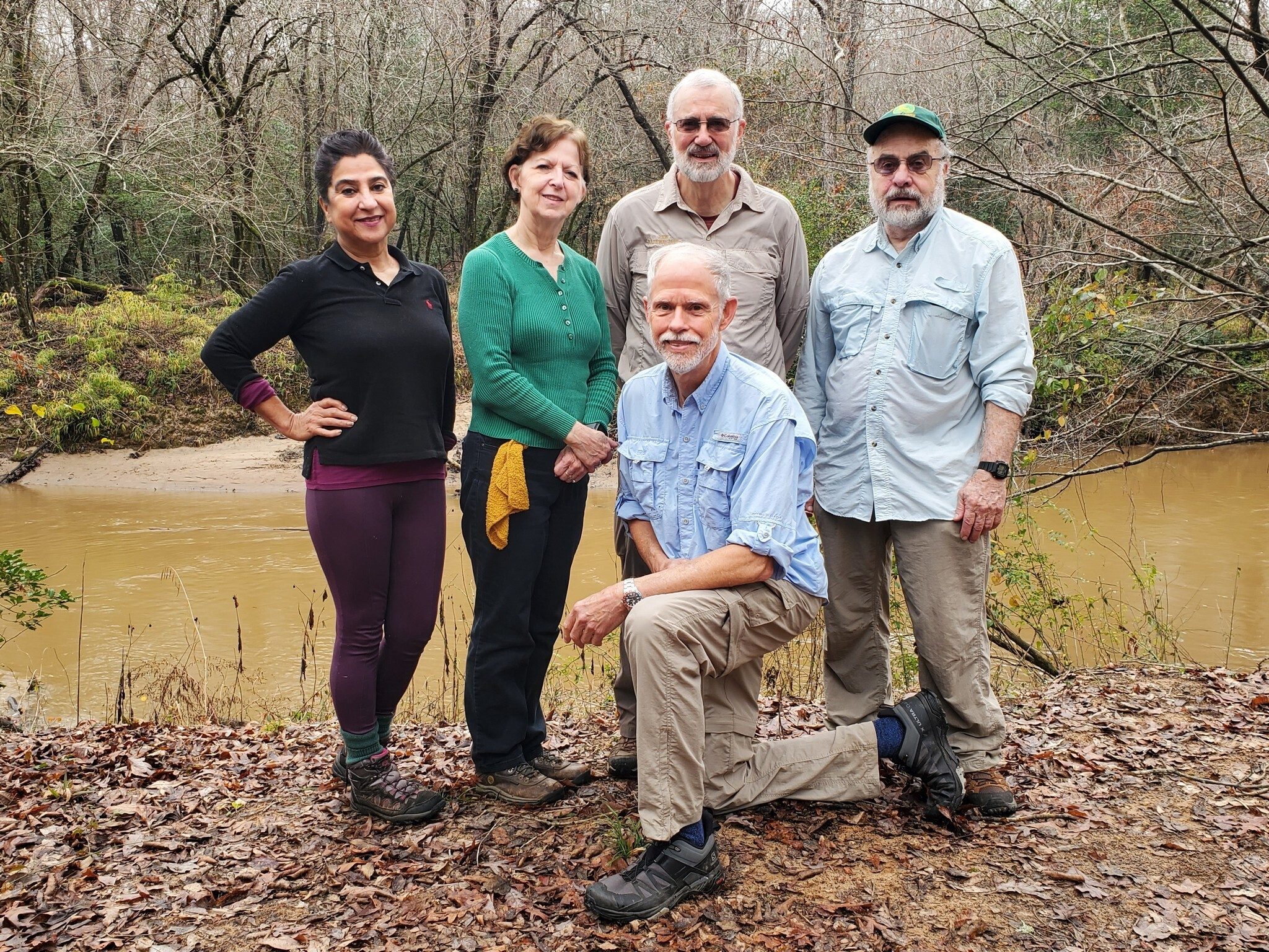 Today's hikers (L-R) Trushna, Jenny, Ray, Mike & Gary