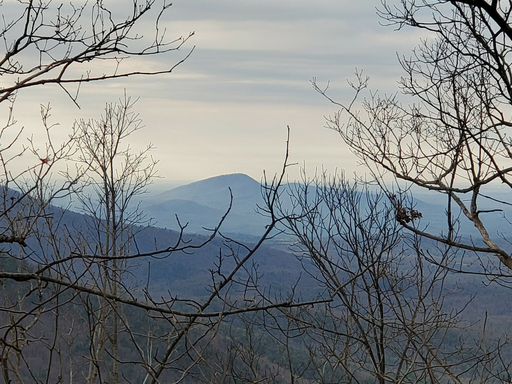A nice view to the southeast seen early into the hike.