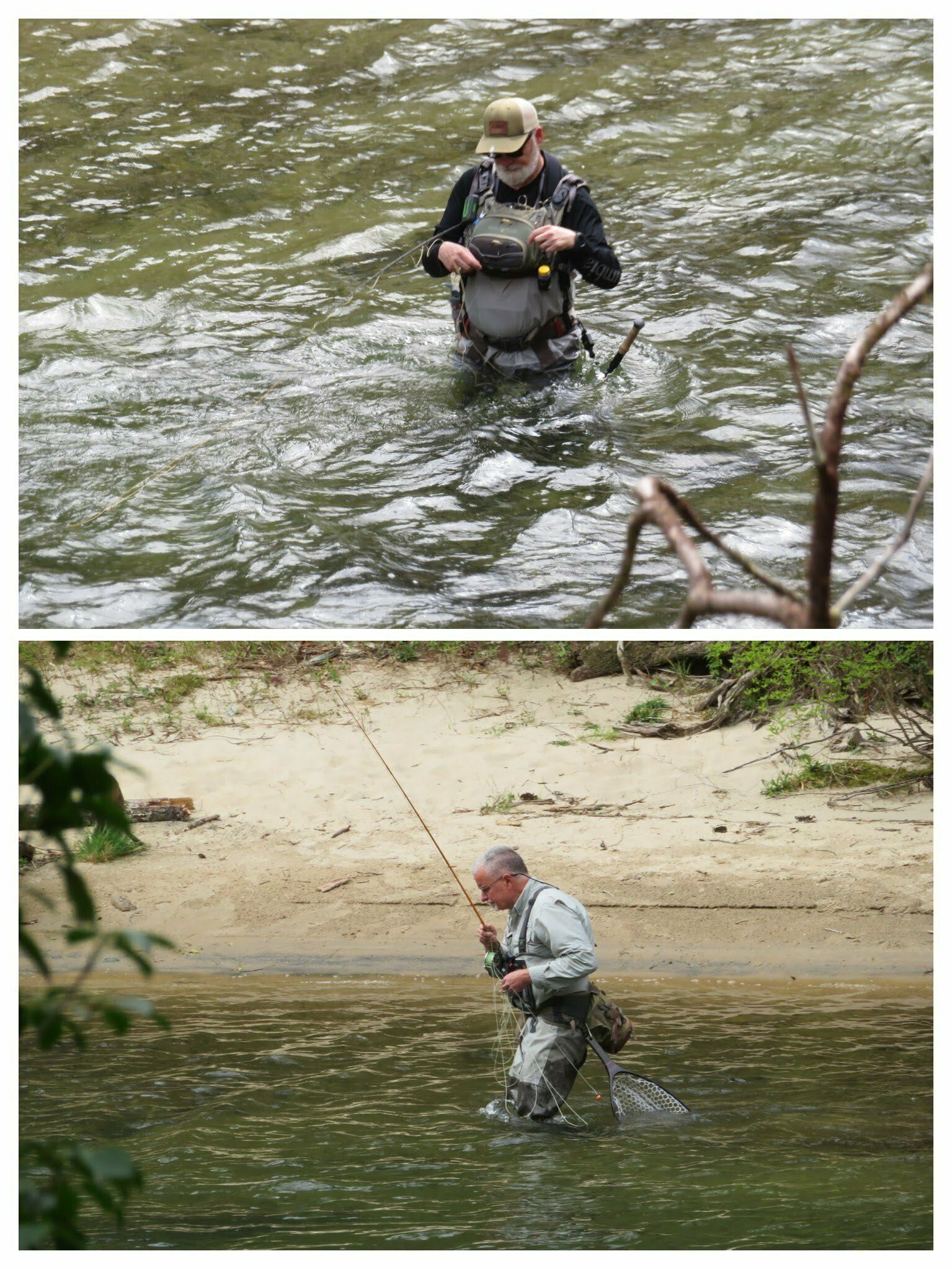 Fishermen on the Chattooga River.