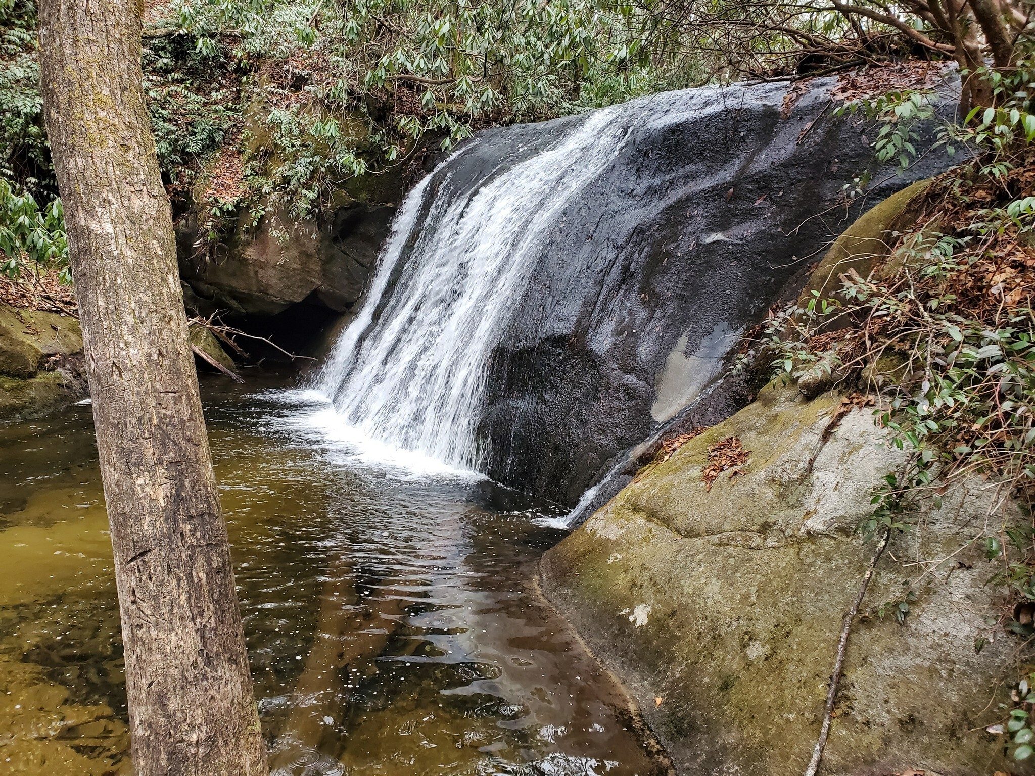 Frolictown Falls.  We had to climb down a short side trail to see this one.