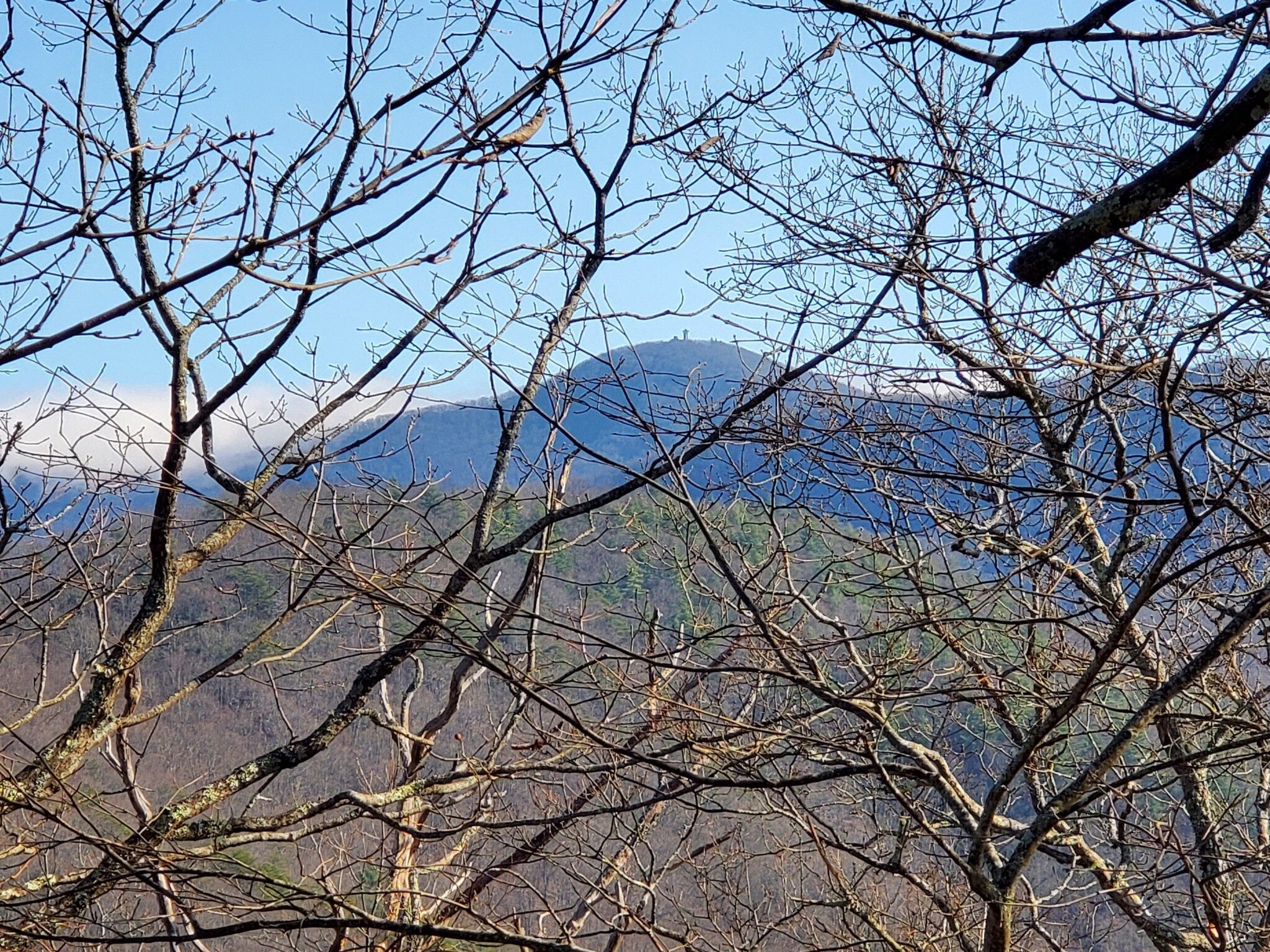 Hey, its Brasstown Bald seen toward the end of our hike.