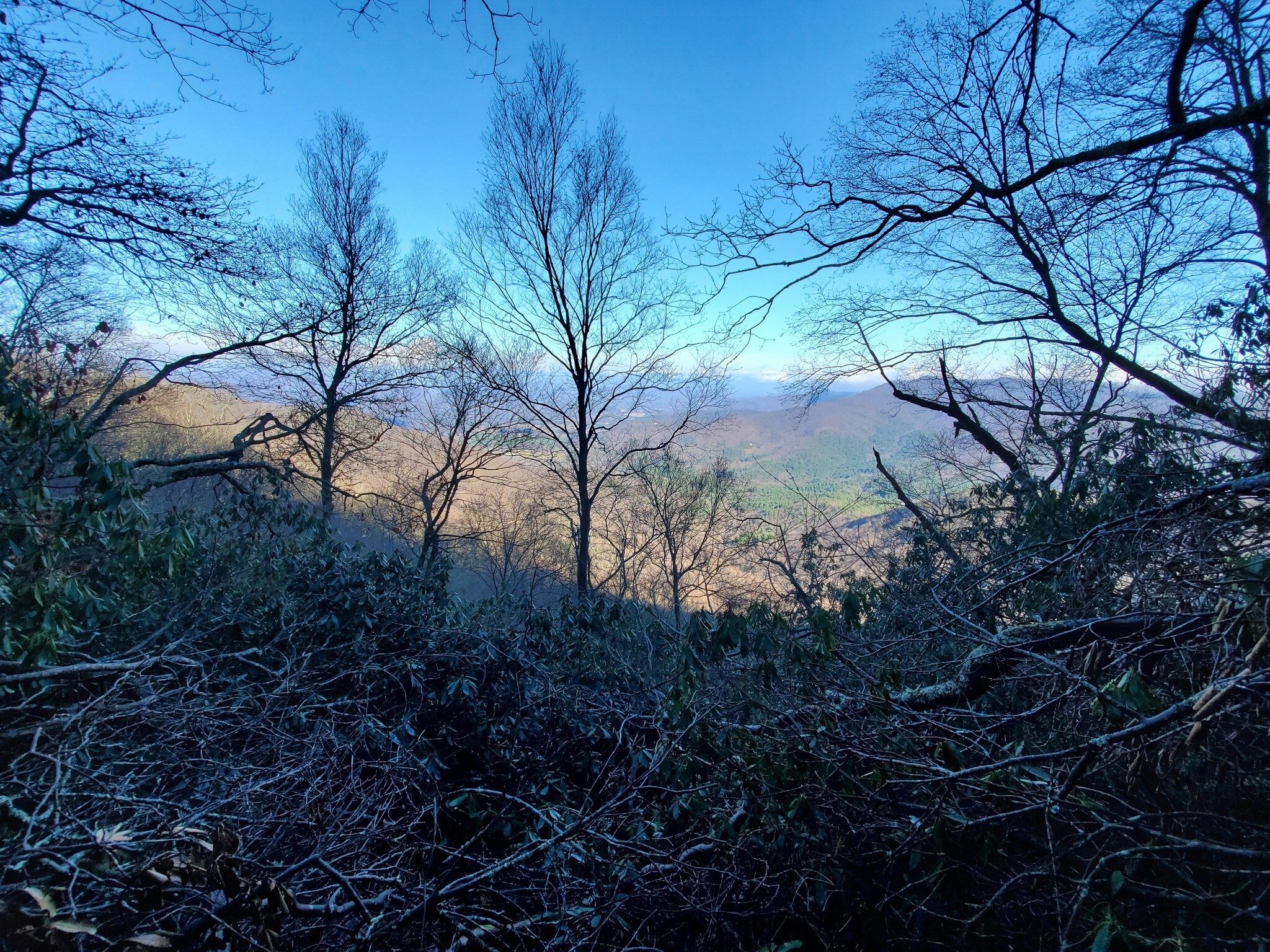 A nice view along the ridge as the morning progressed.