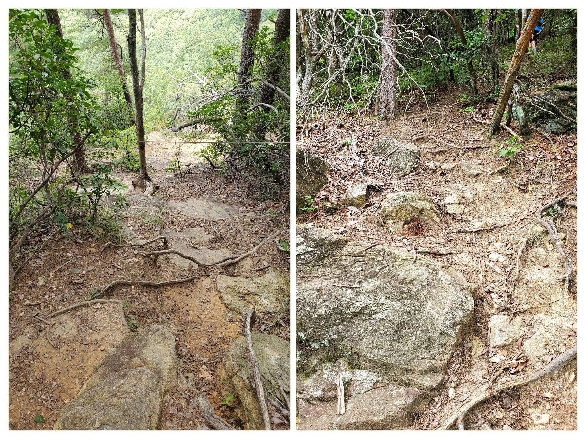 You have to be very careful in getting down to Big Rock.