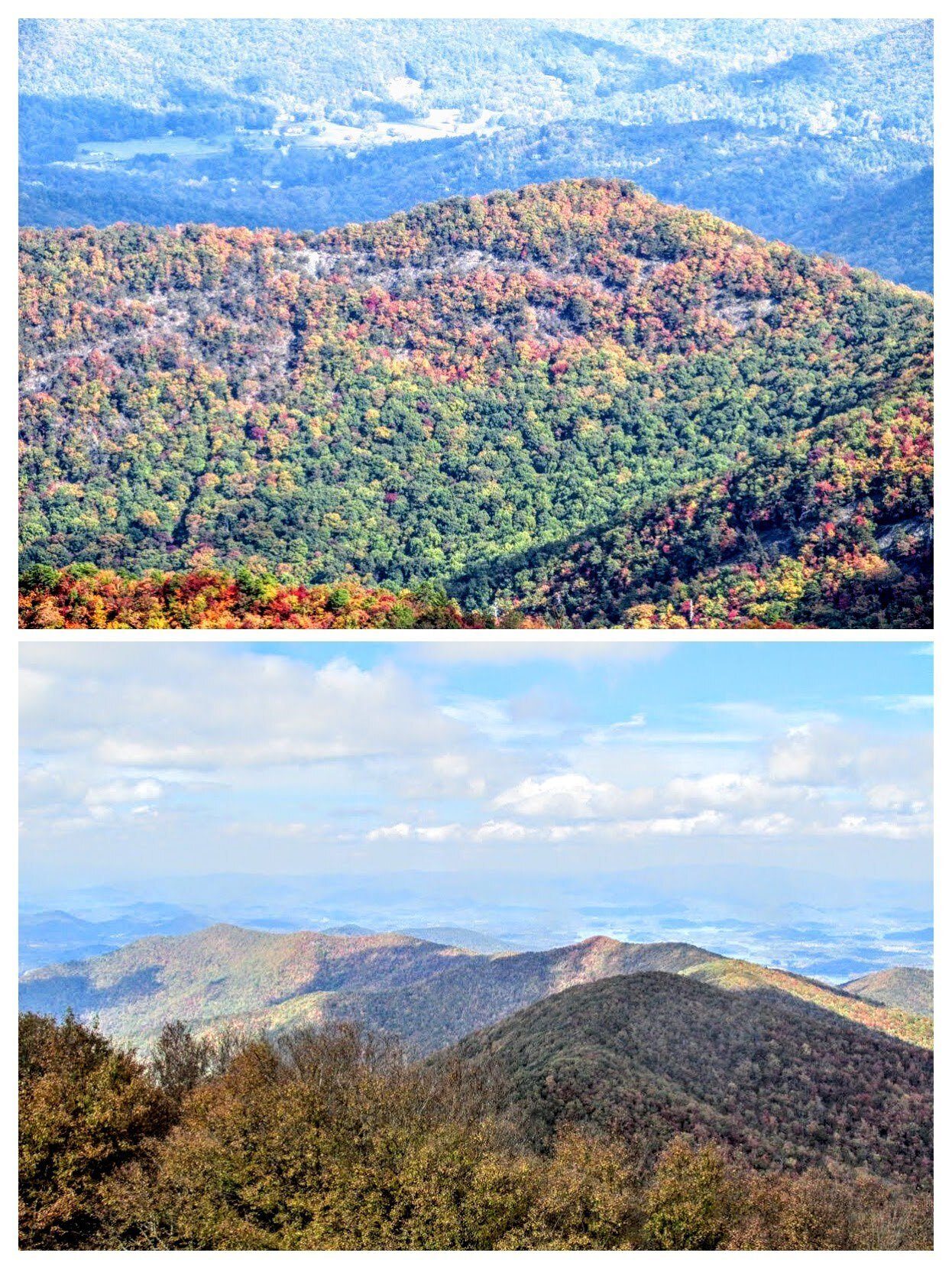 Views from the Brasstown Bald Observation Tower by Dick.