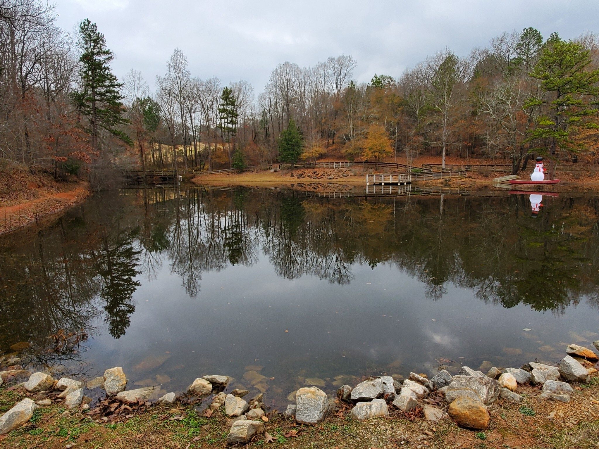 A final view of the Fish Pond at the end of our hike.