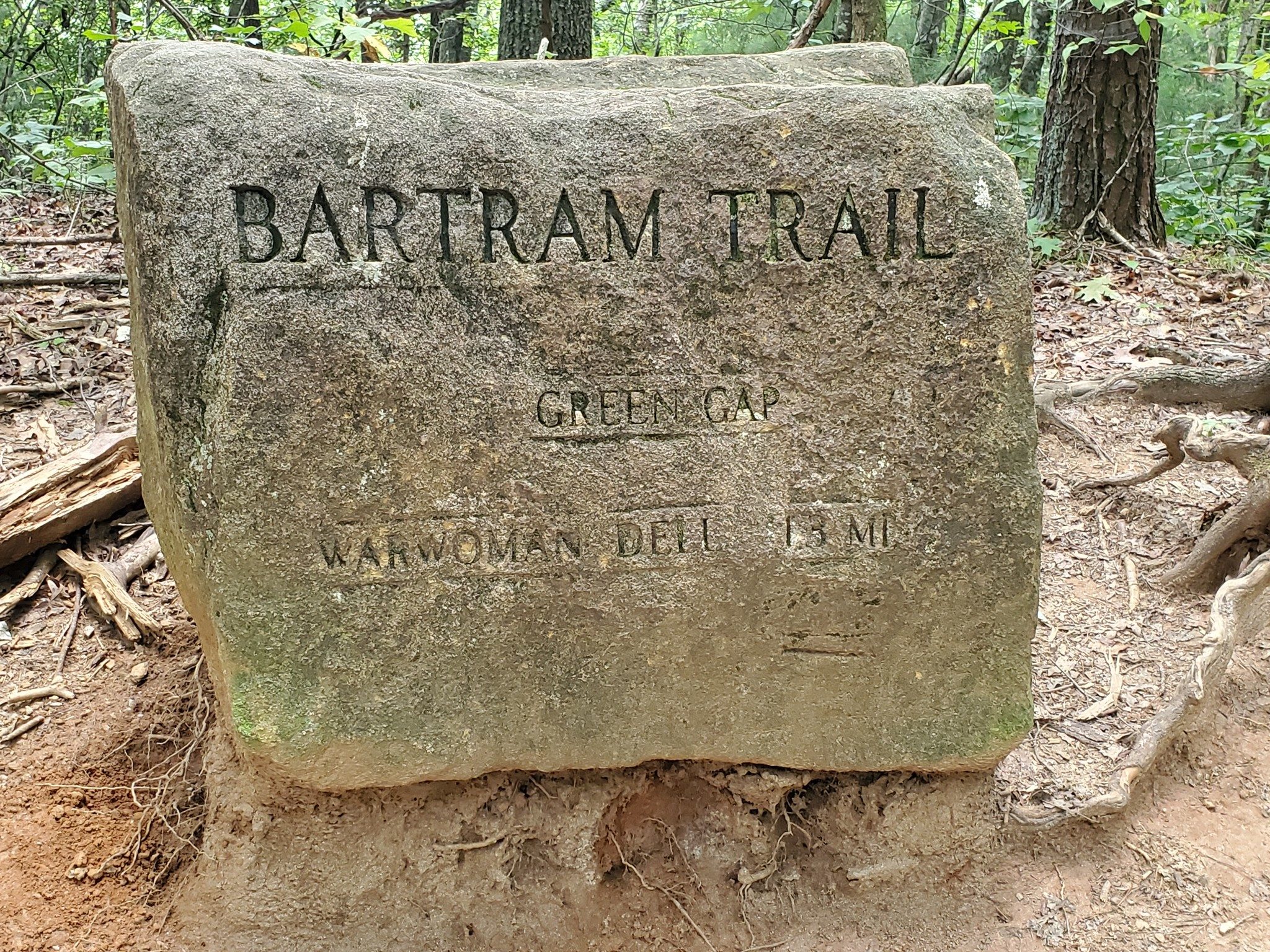Near our finish at Warwoman Dell.
