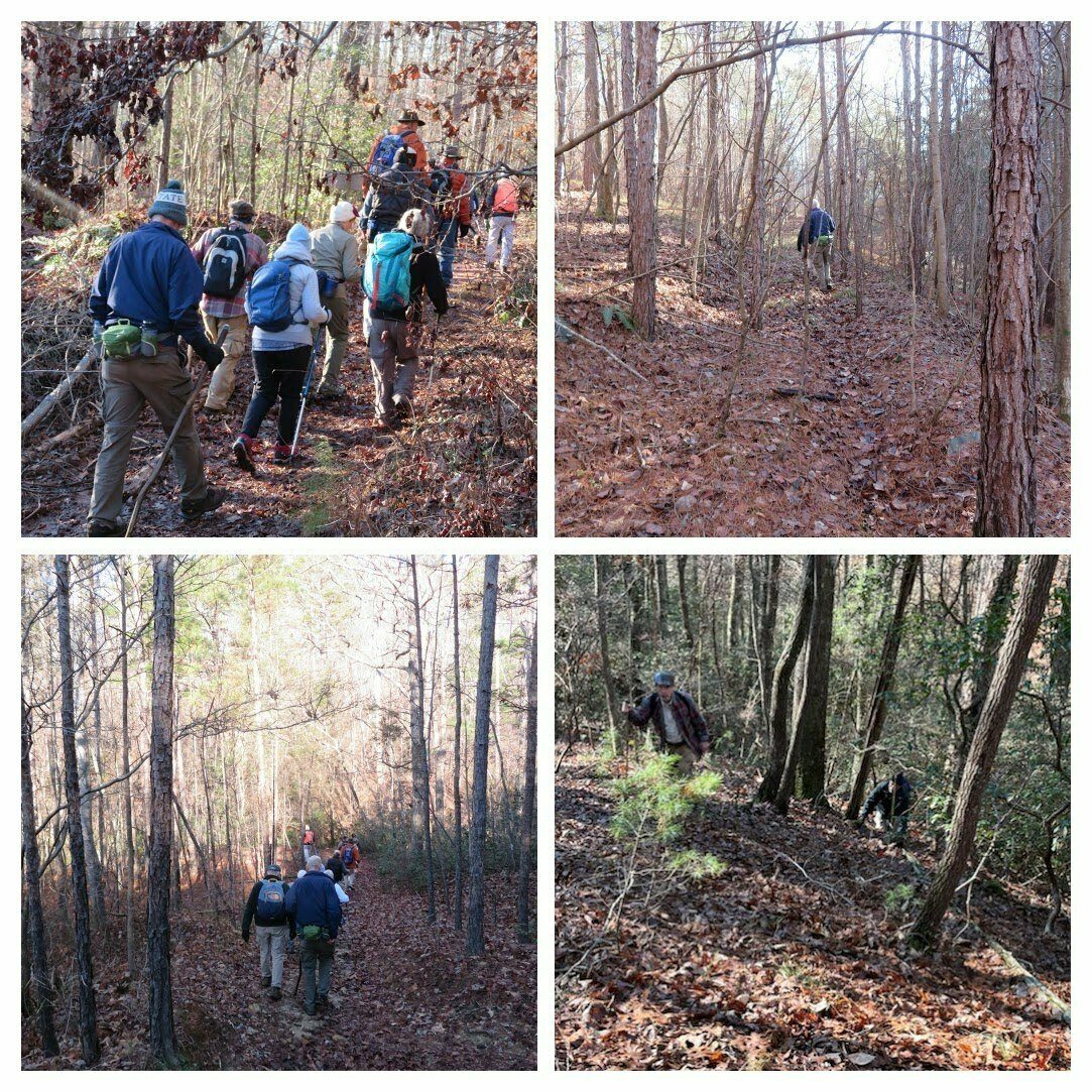Some of the main trails and scrambles of this hike.