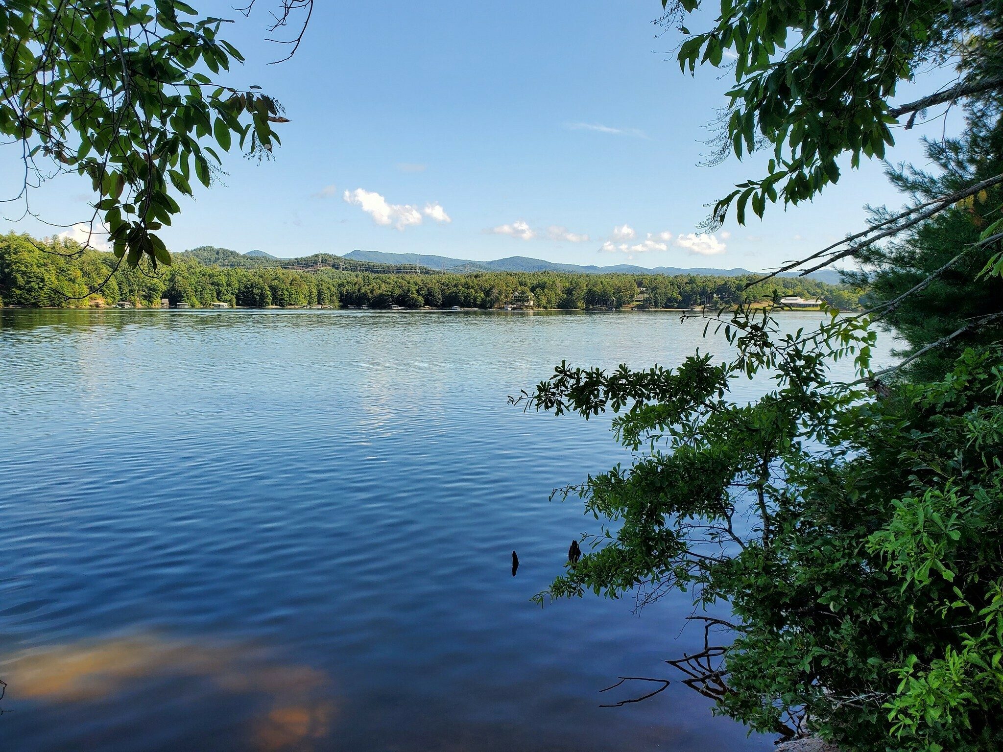 A view of Lake Keowee along the Raven Rock Loop.