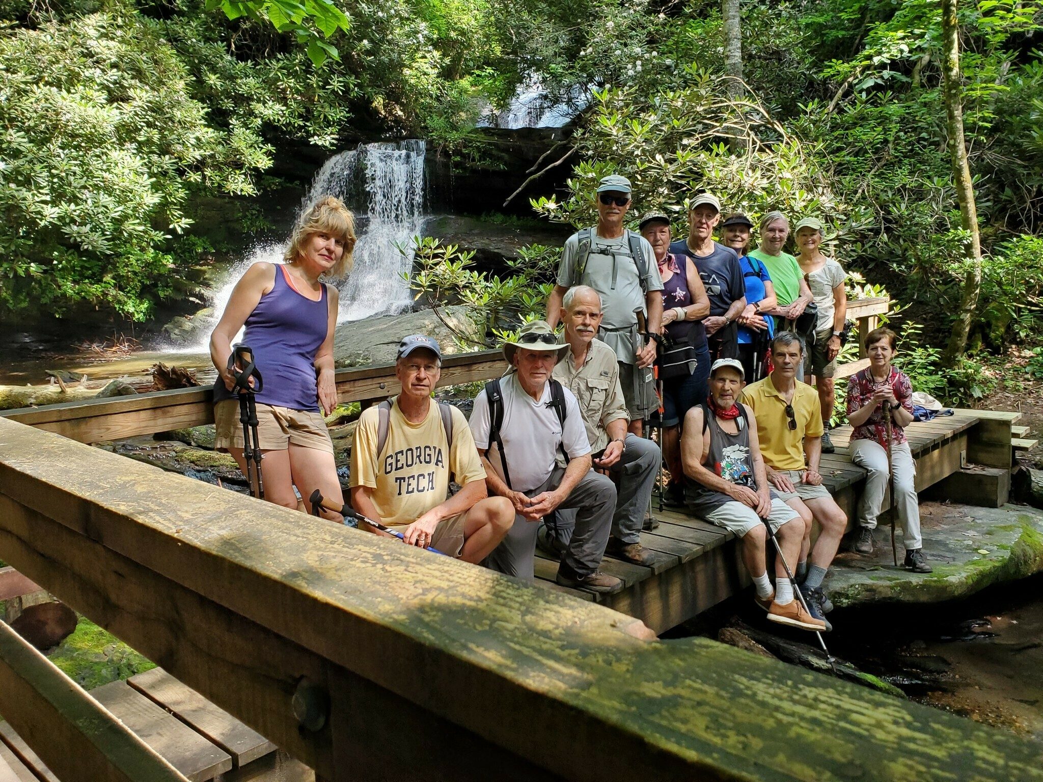 Another group photo at Martin Creek Falls.
