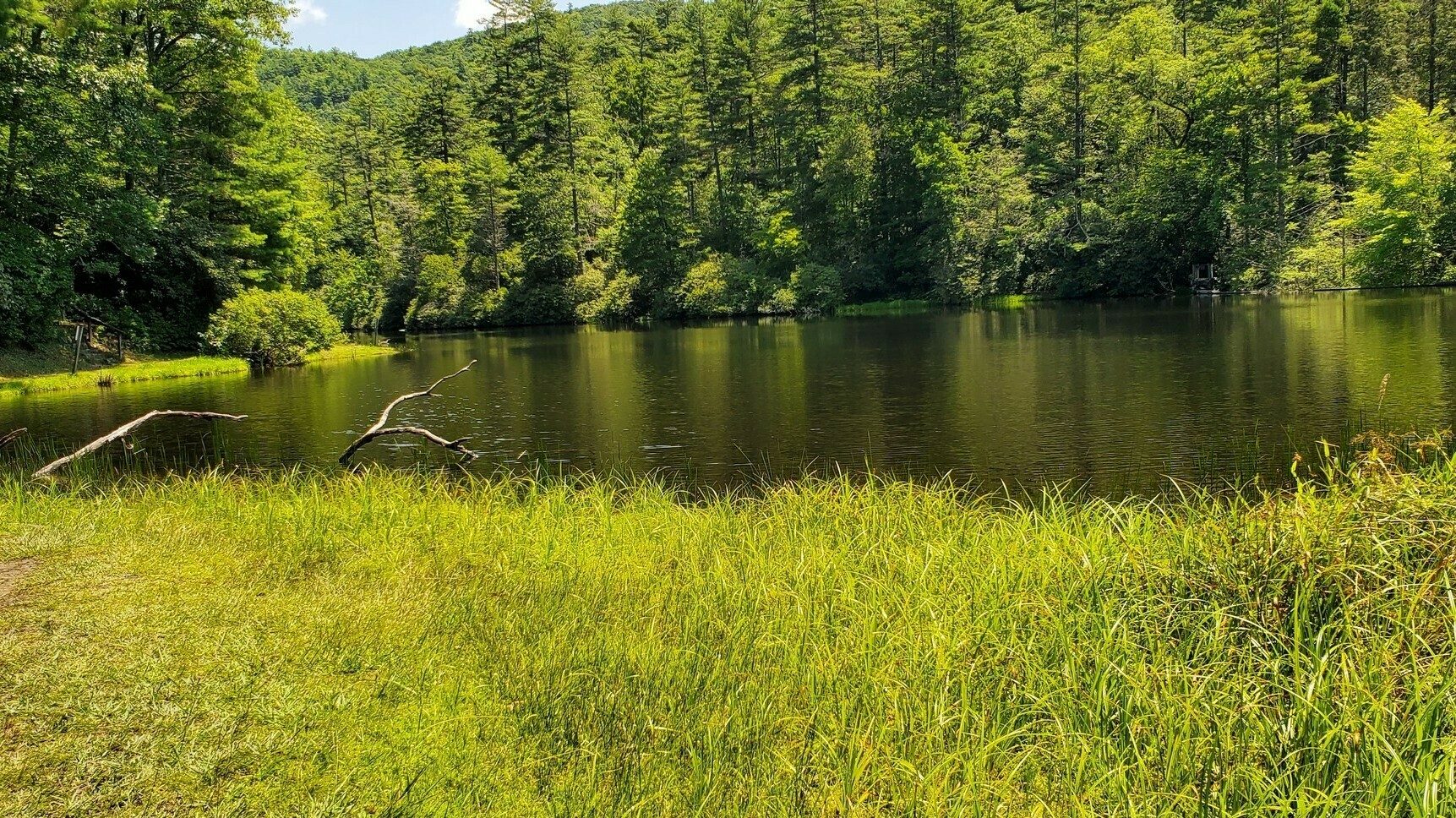 A final view of Cliffside Lake on our way back.