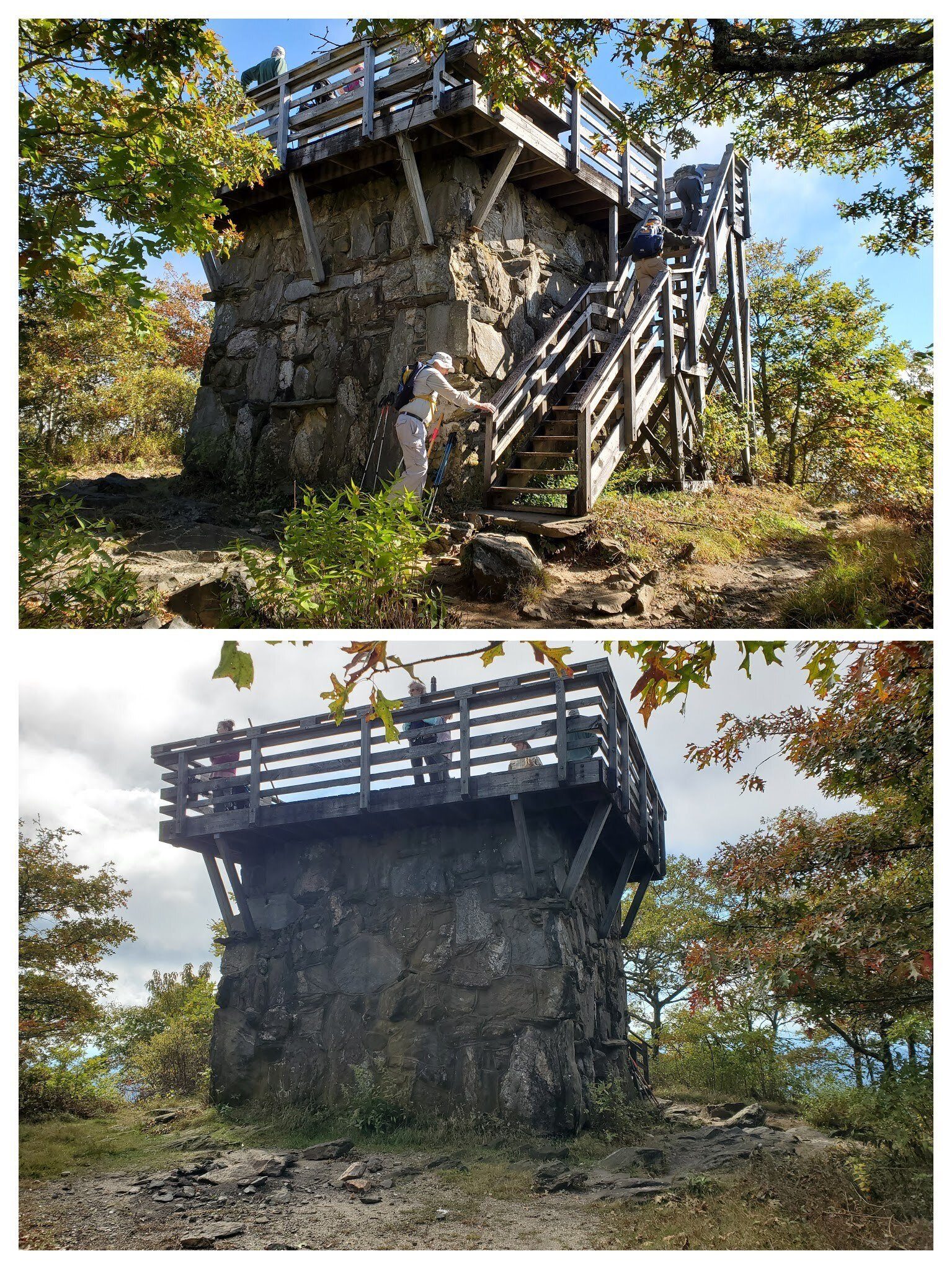 The old Rabun Bald Fire Tower.
