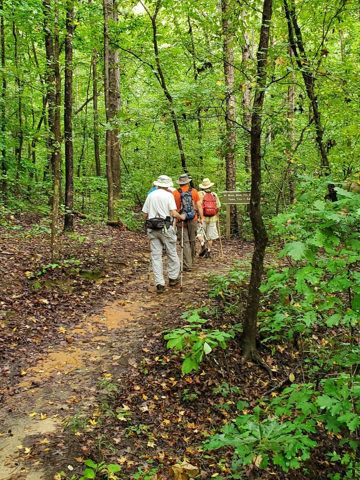 Getting started on the typical trail conditions seen today.