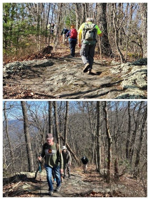 A couple of steep climbs today.