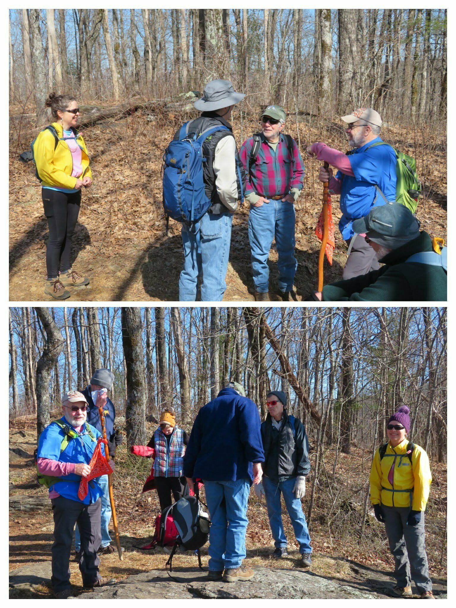 A bit of trail chatter at a couple of the peaks.