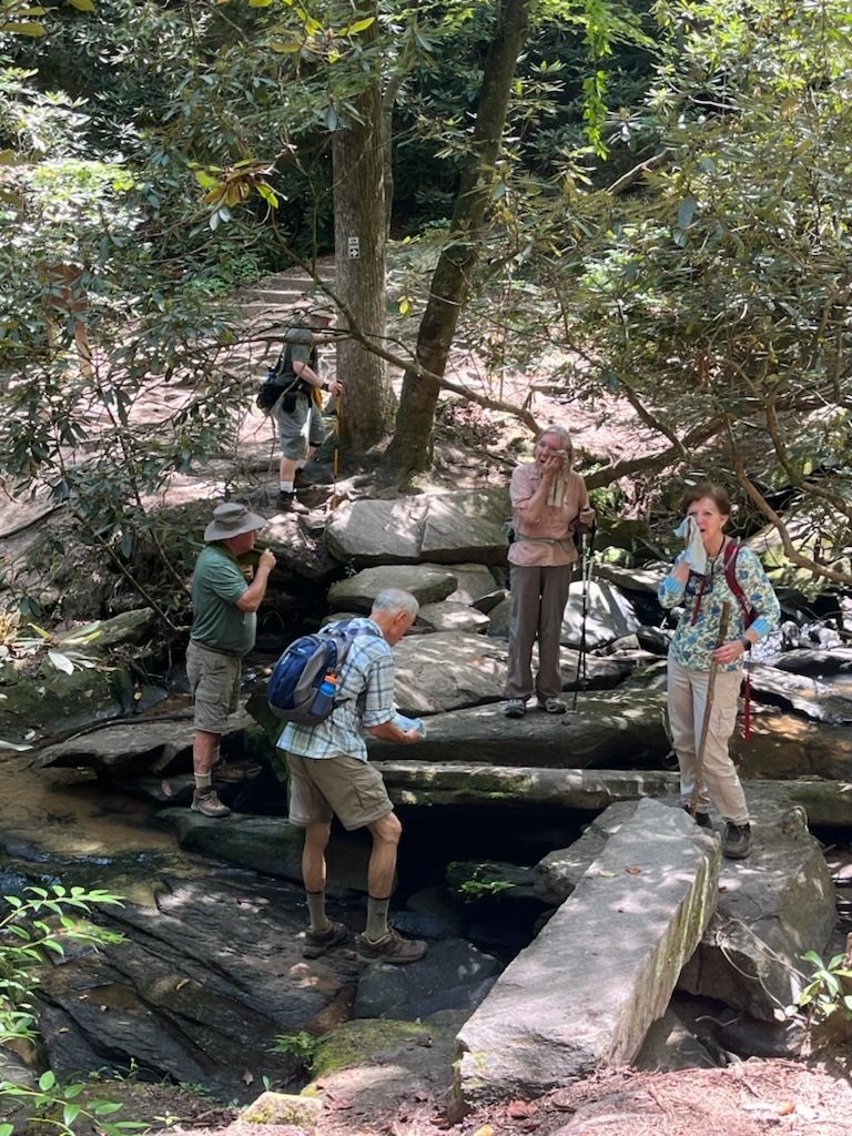 The favorite spot on the hike where we were cooled off in Poe Creek.