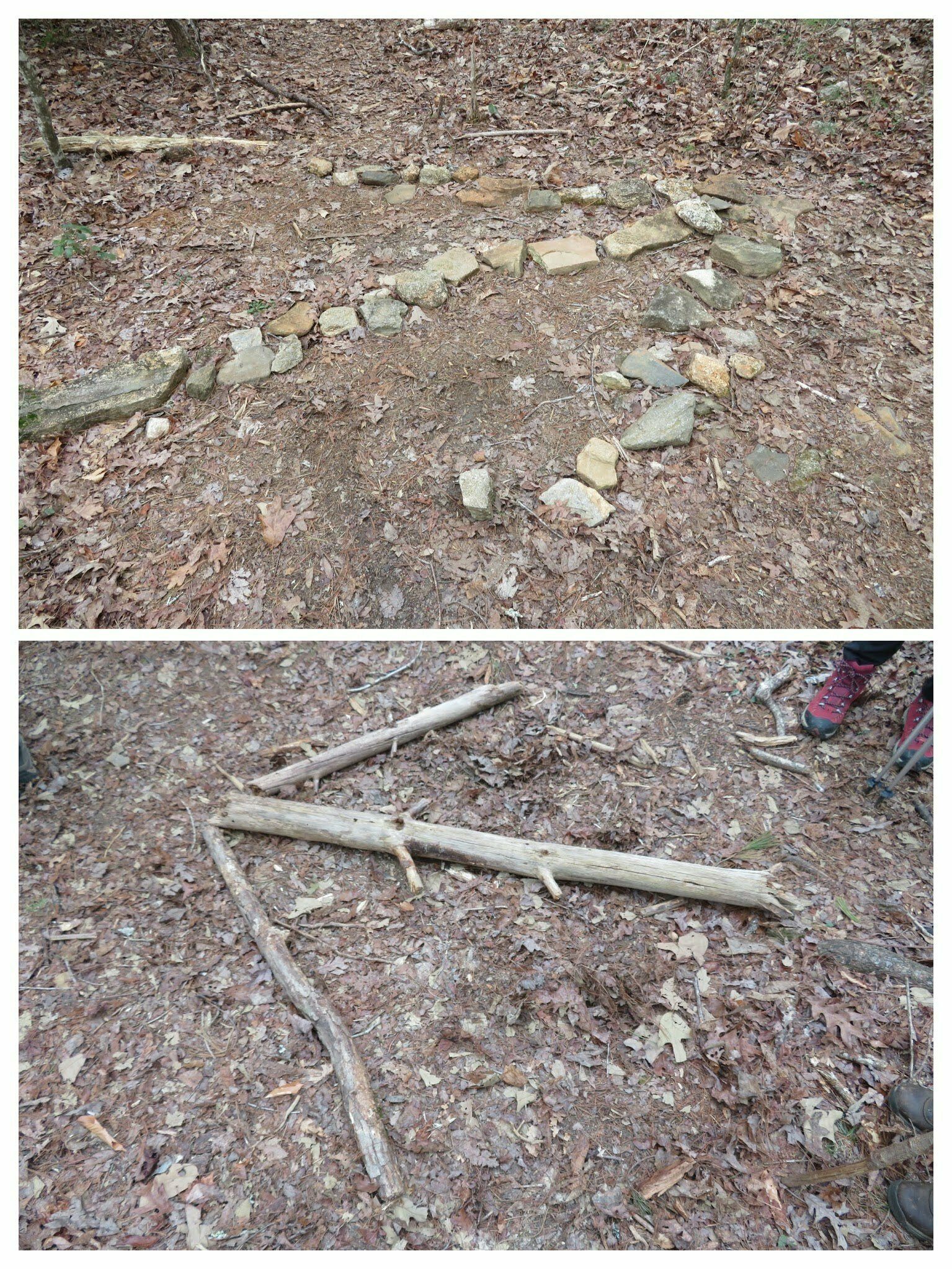 Interesting trail arrows at key intersections on the way to Long Creek Falls.