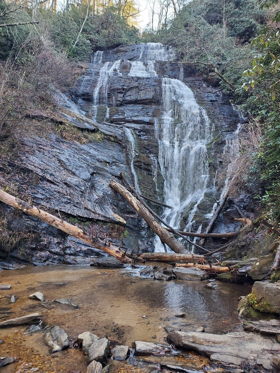 While not a tremendous flow today, King Creek Falls is still worth the stop.