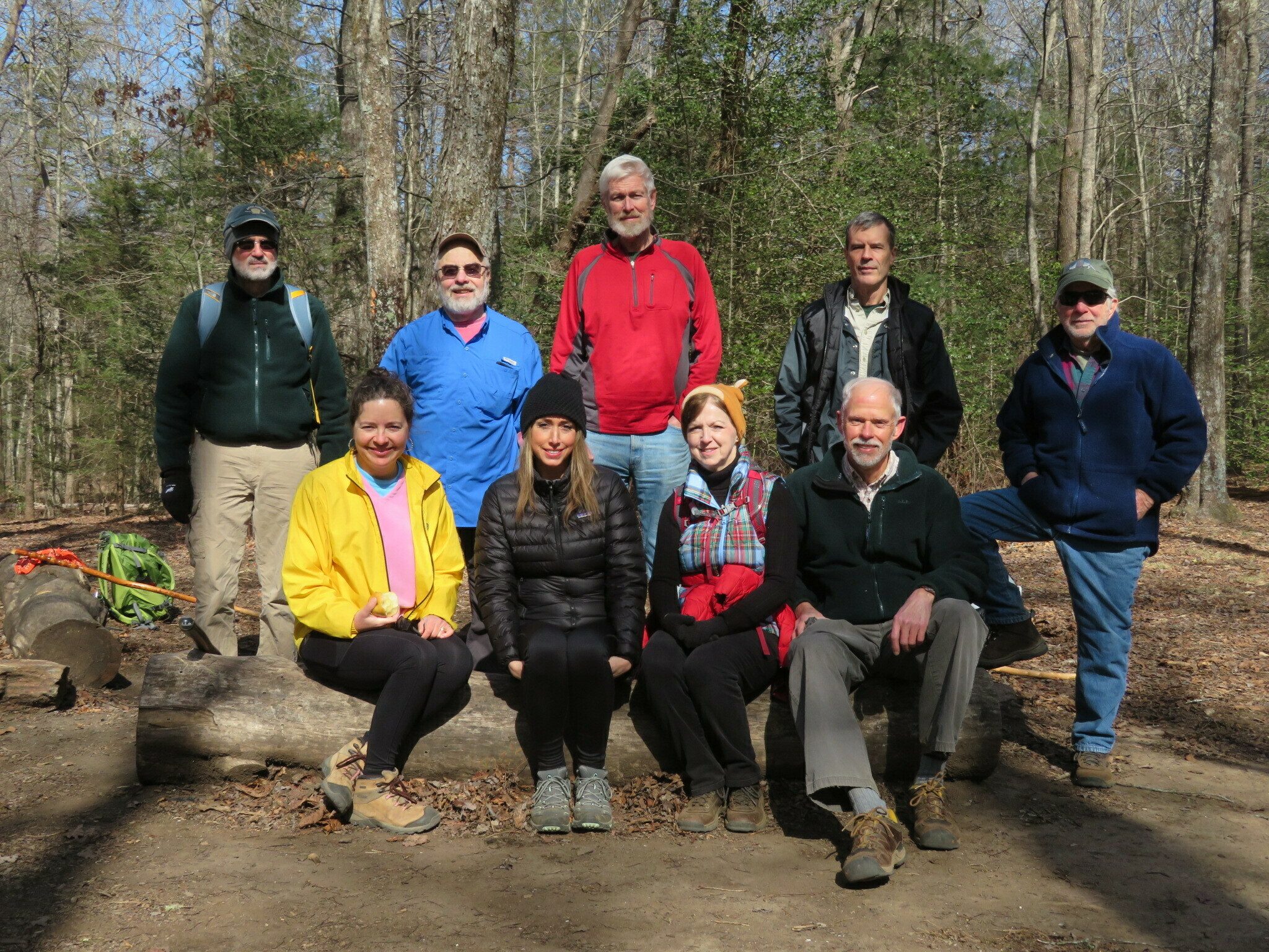 A group photo after lunch at Gooch Gap.