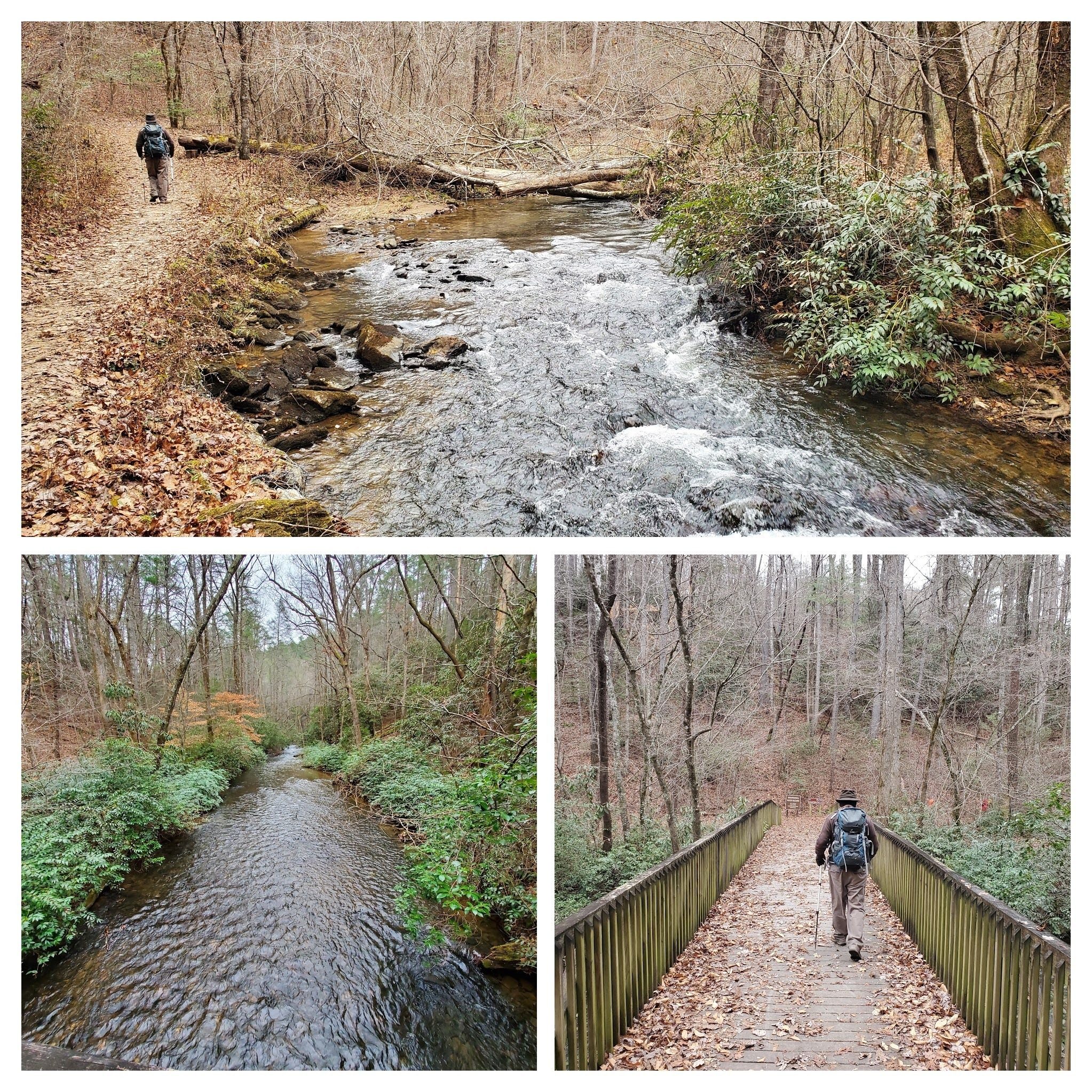 A nice bridge across Smith Creek and trail beyond.