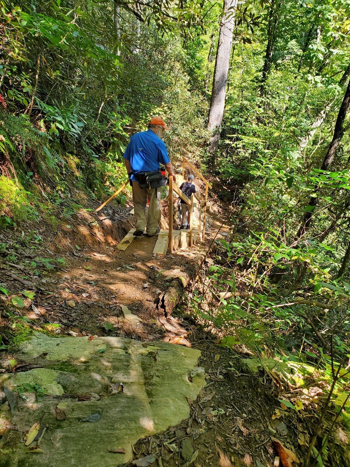 Nice to have this set of stairs where much of the hillside had collapsed.