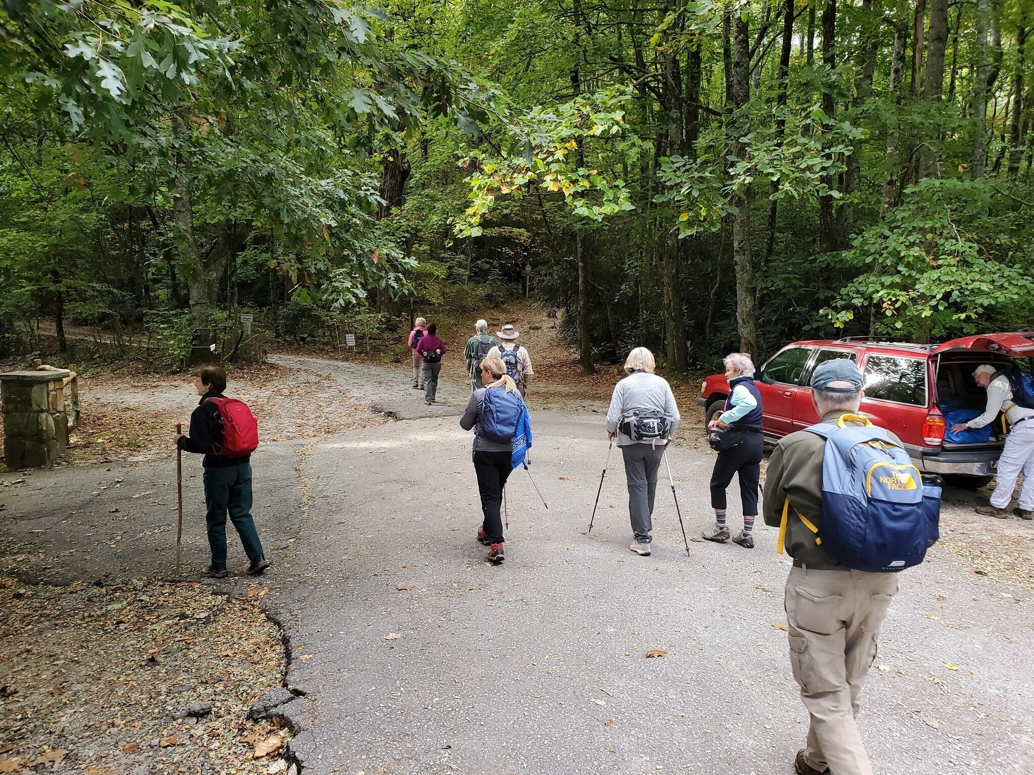 Headed up to the trailhead.