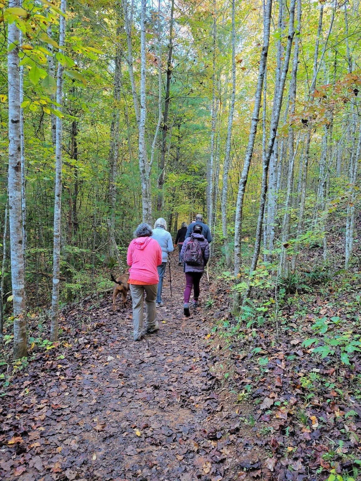 Getting started on a very nice trail.