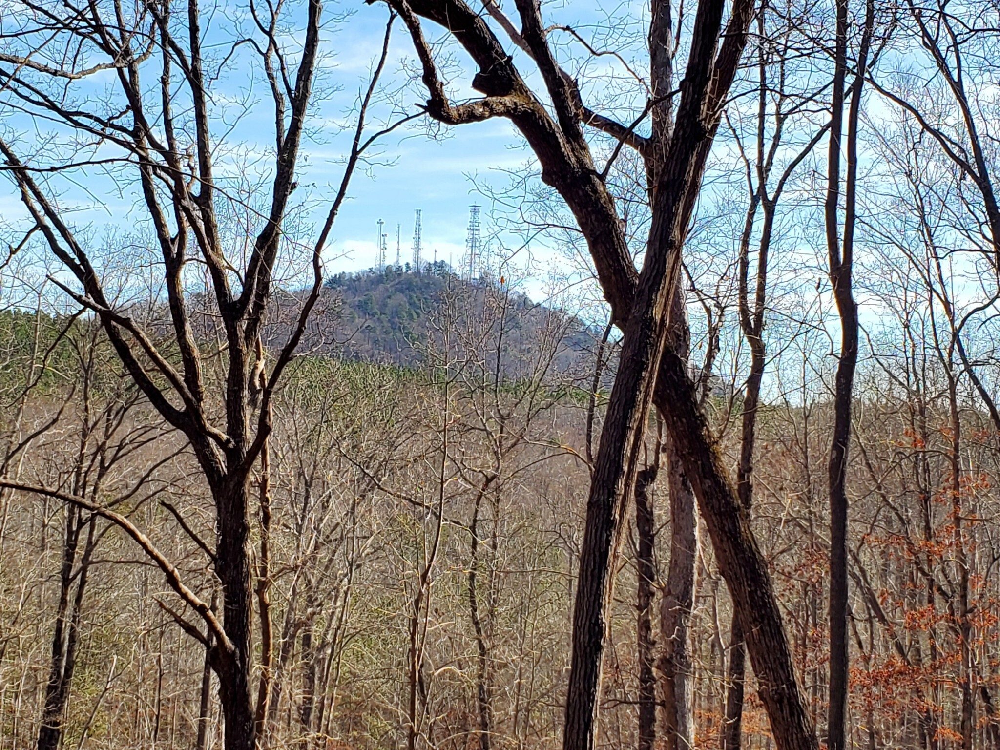 A view of Currahee Mountain on our way back.