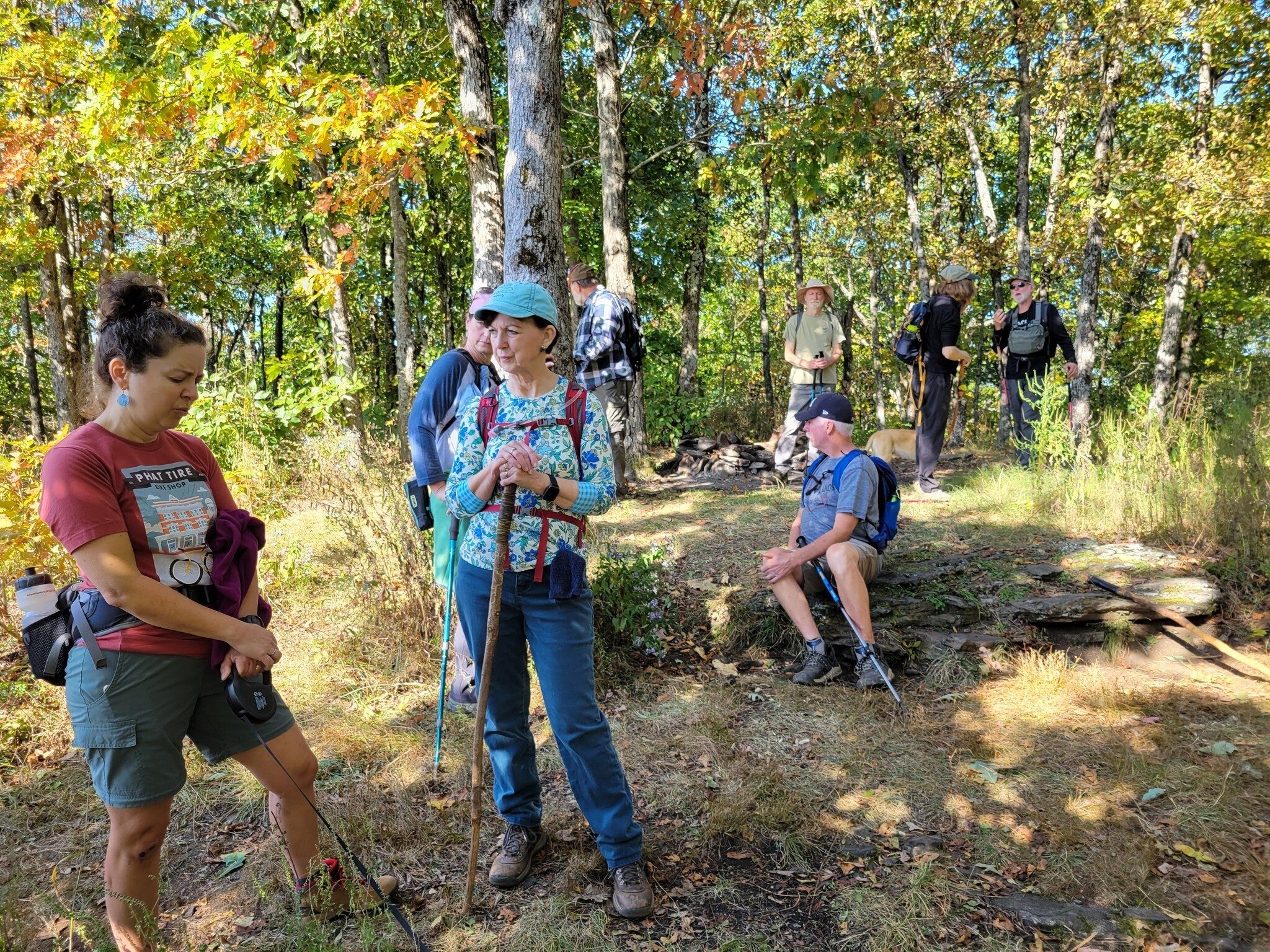 A short break at Wolf Laurel Top.