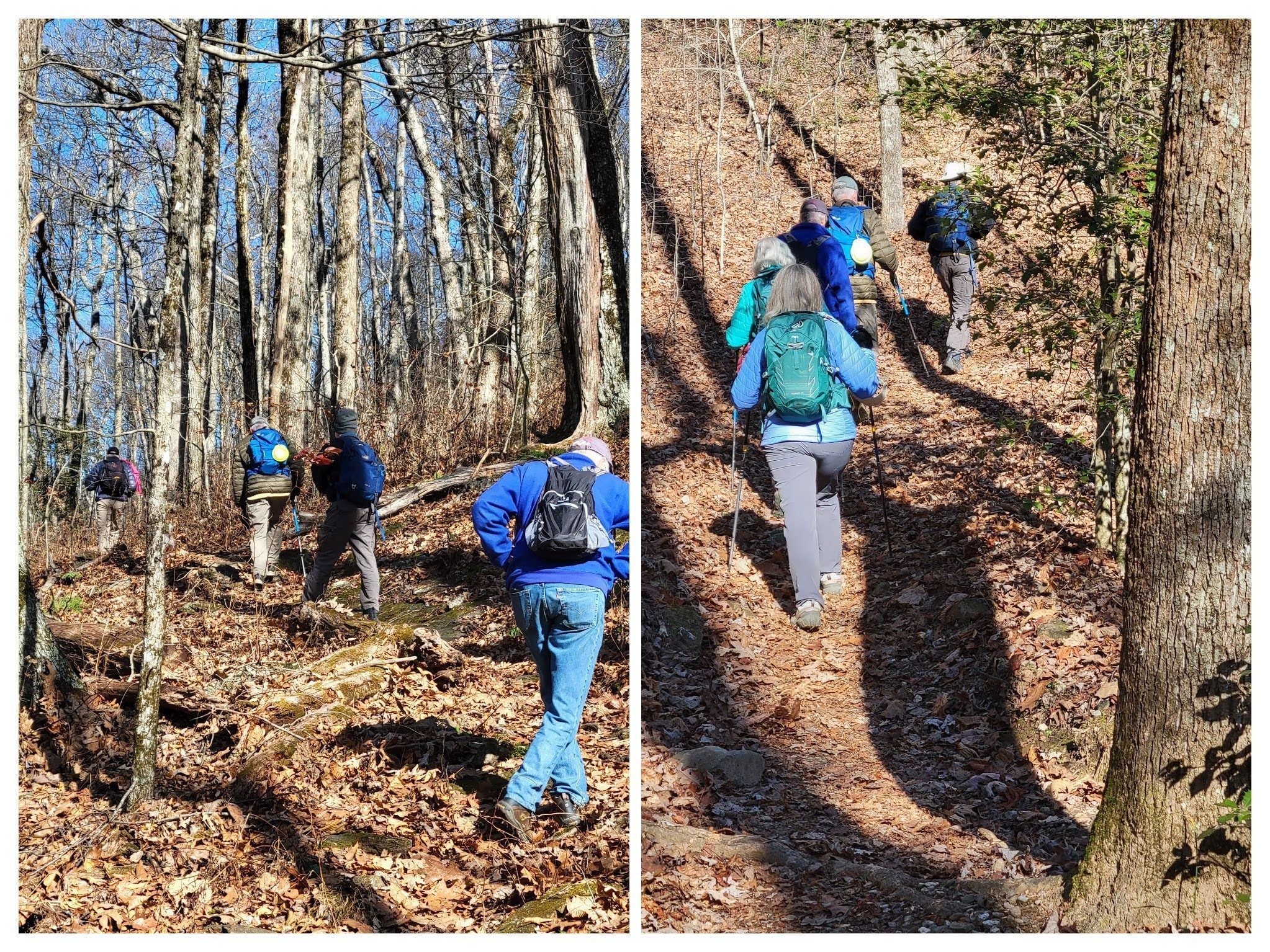 More climbing than we remembered on our way back.