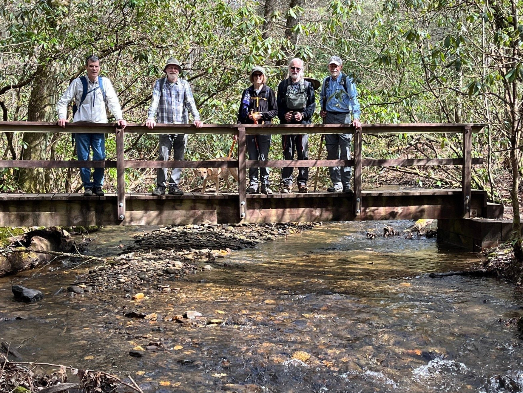 A last look at Slaughter Creek as we finished our hike. Photo by Doris Richardson
