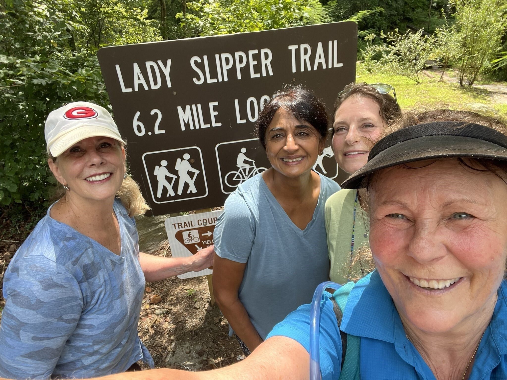 Some of our ladies decided to hike the extra mile!