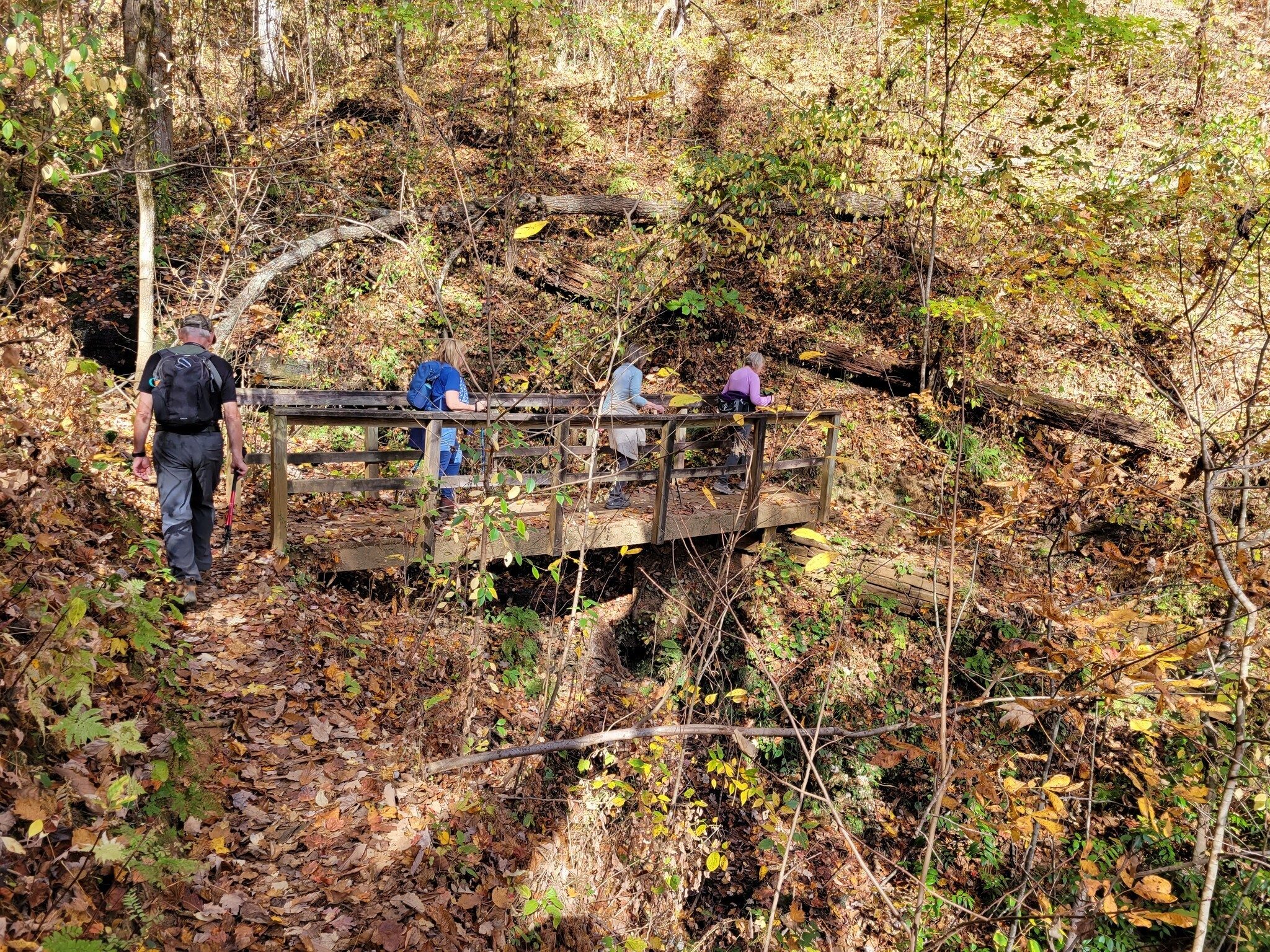 Headed back to the trailhead.  Nice bridge.