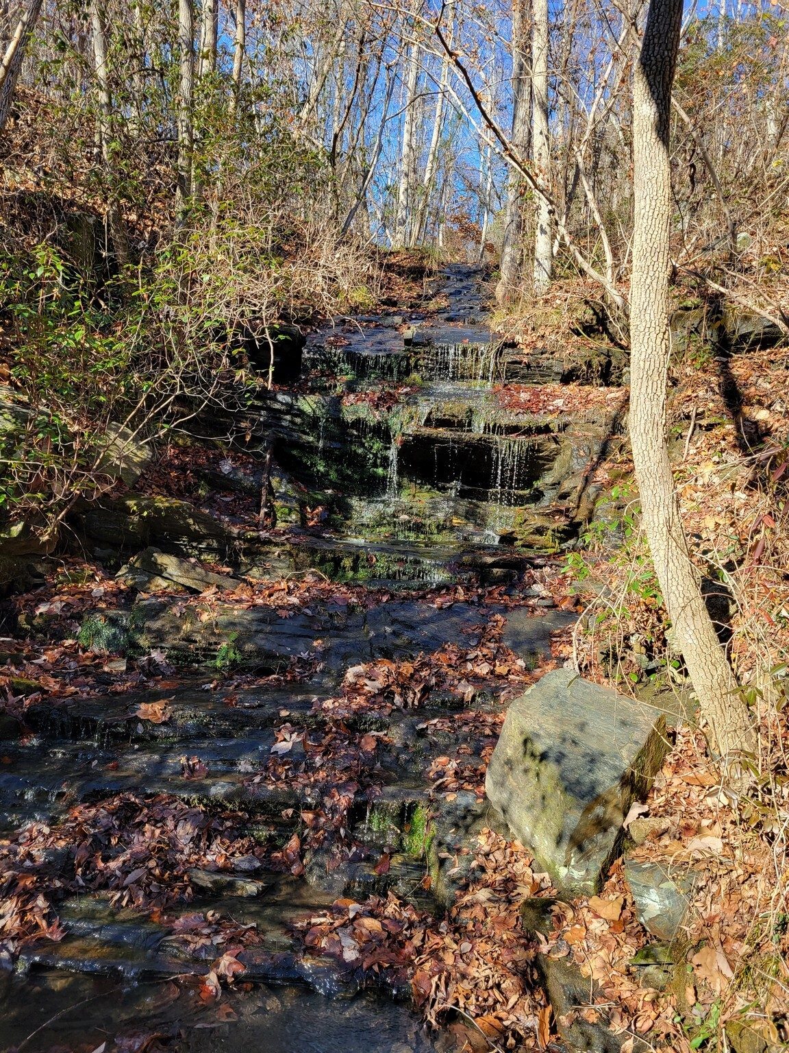 Staircase Falls, the first of the small falls we saw.