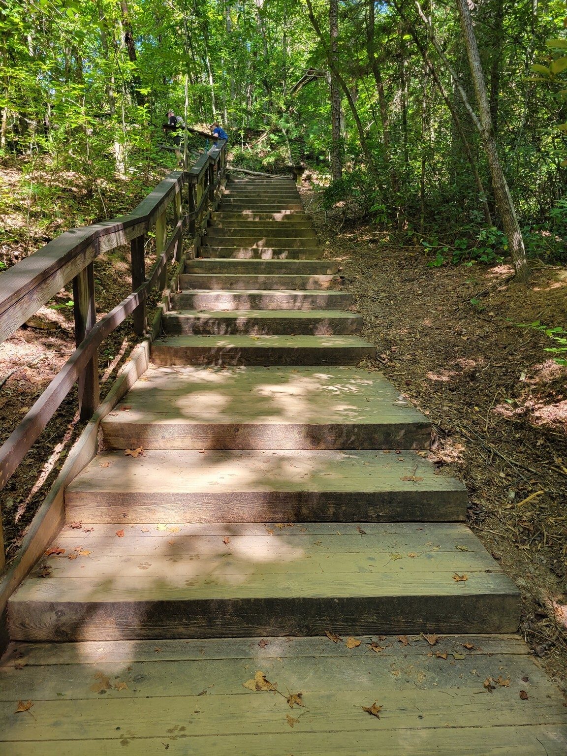 The final climb to the Interpretive Center and finish.