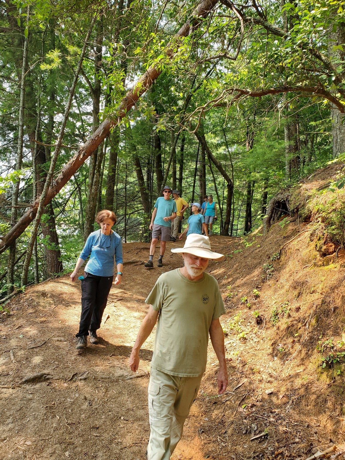 The Lake Trail is an easy, but a well used path.
