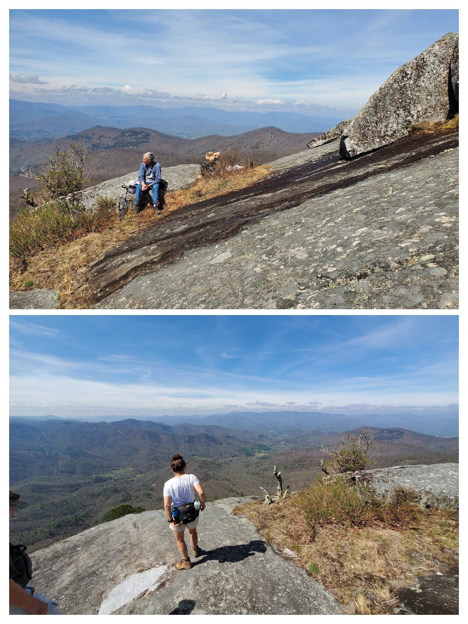 Taking in the views from Whiterock Mtn.  Vic, just relaxing.
