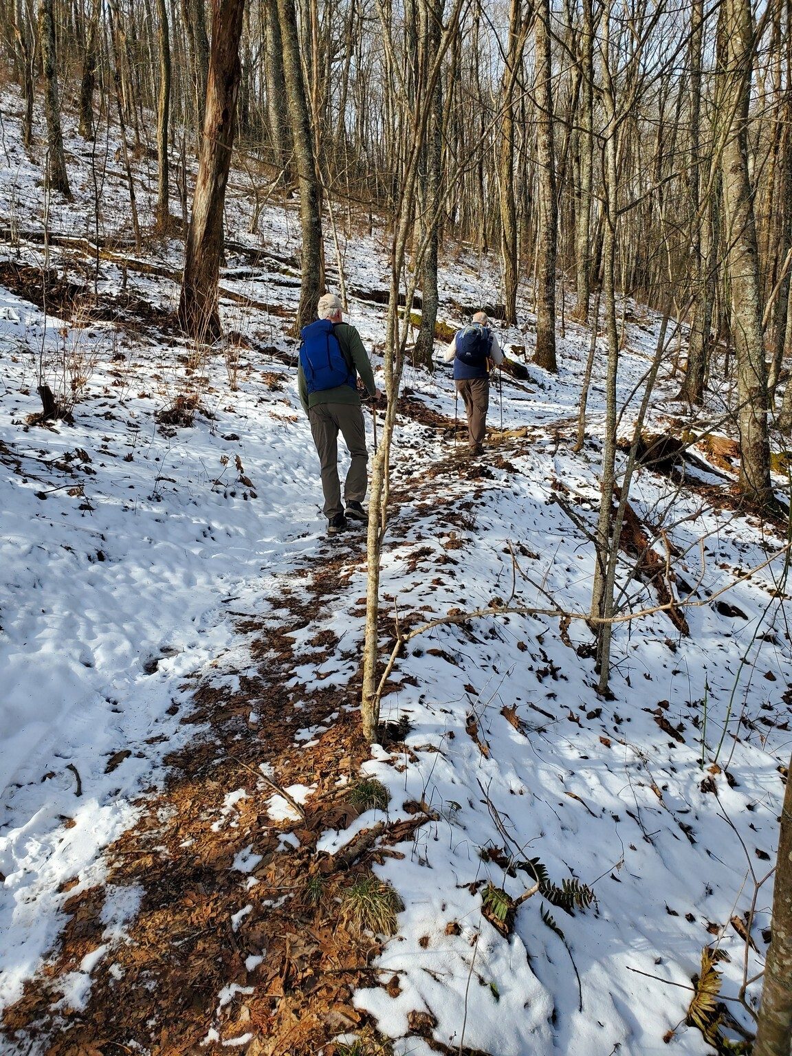 More sections with a bit of snow.