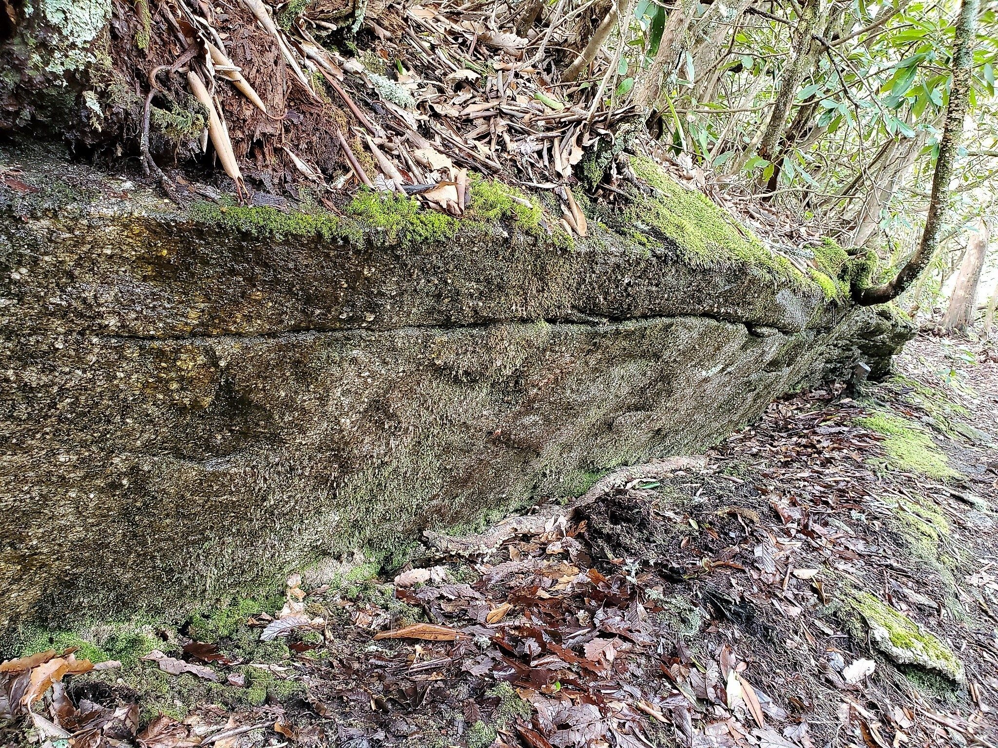 This rock formation paralleling the trail seem to go on forever.