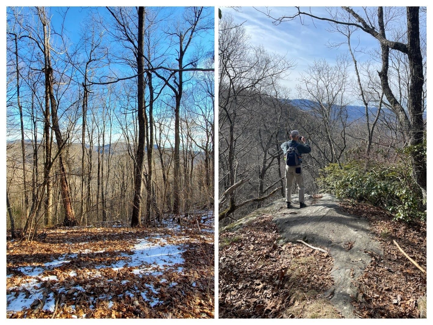 A few views through the trees along the trail.