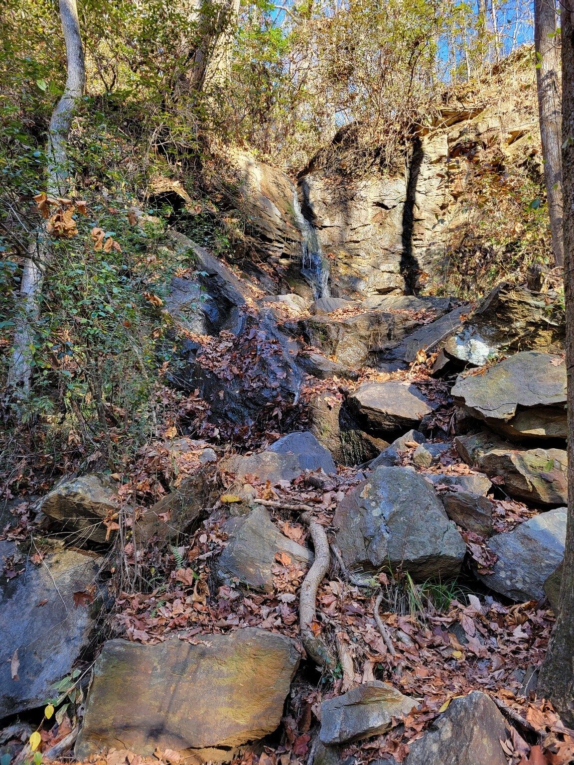 An here's Tiny Dancer Falls.  Looks like it might have been a rock quarry at one time.