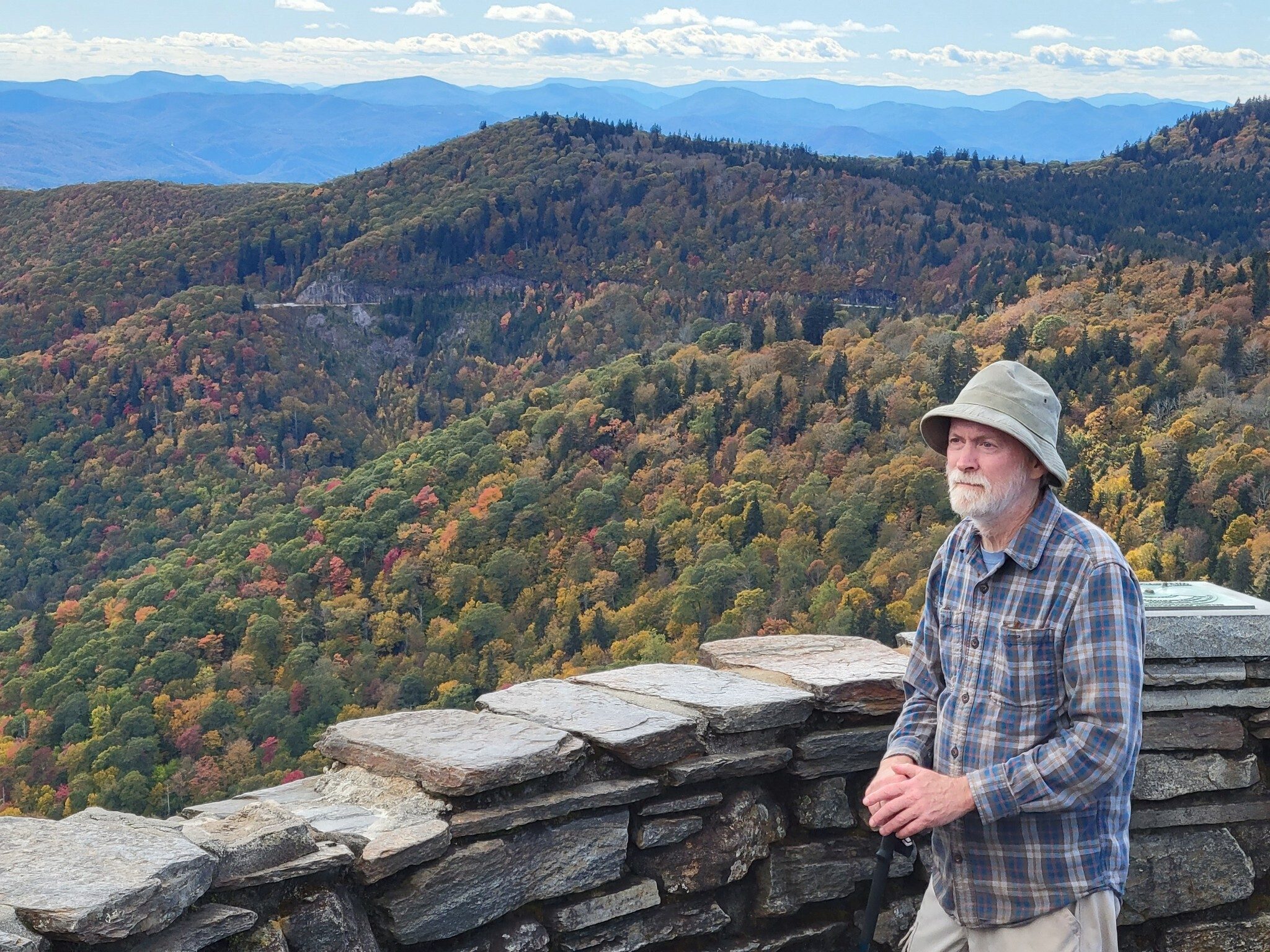 Matt contemplating the views.