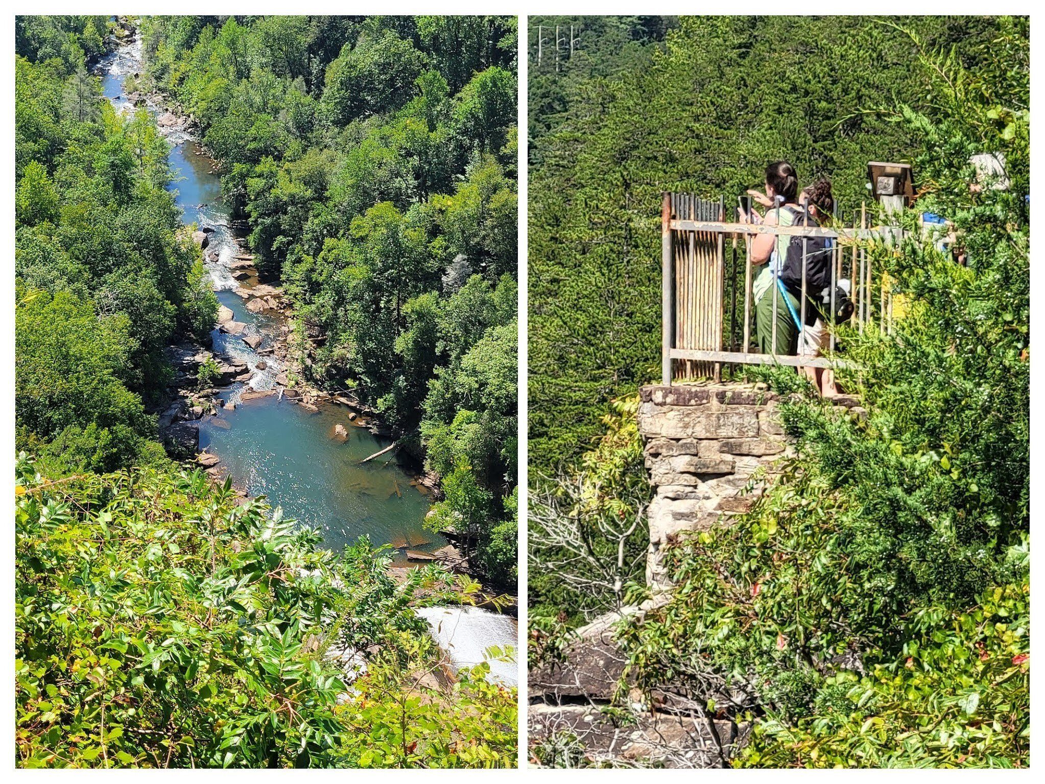 Shelia and Heather admiring the views from Observation Point #1.