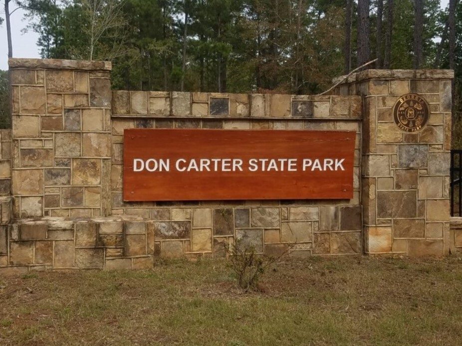 Park entrance sign.