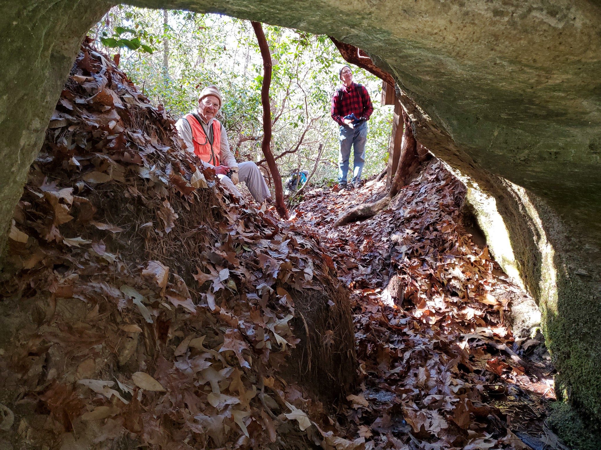 A view from inside Roman's Den.