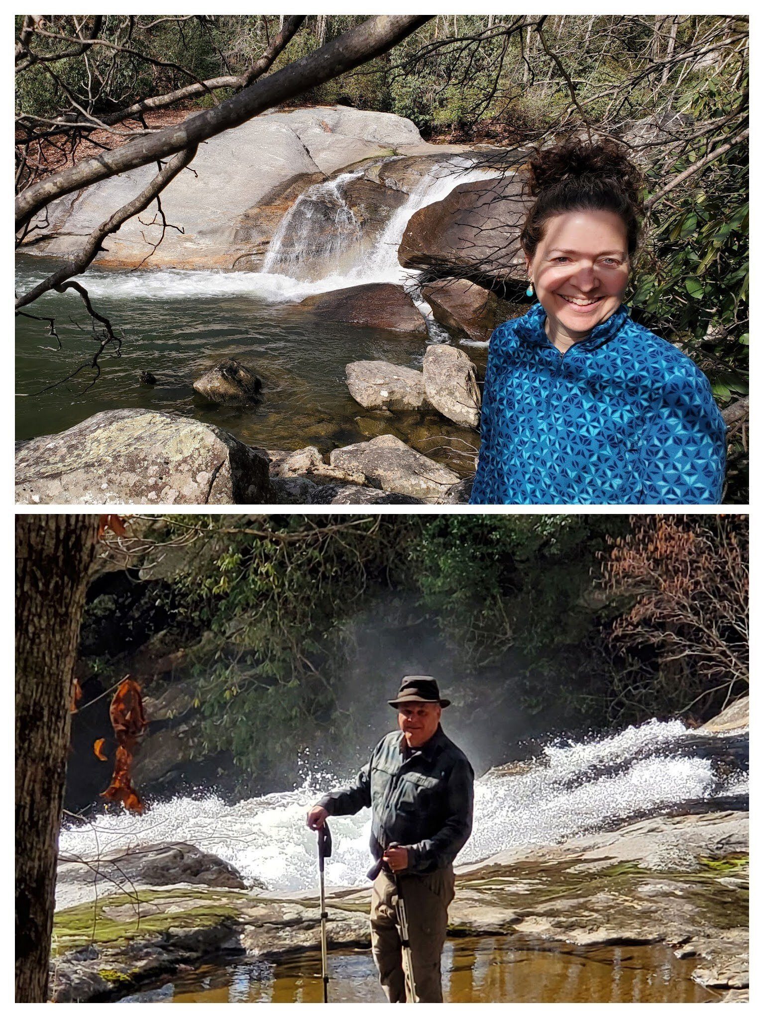 Heather & John on the top of Windy Falls