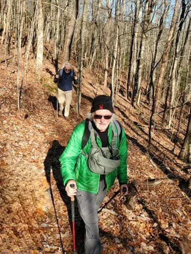 Rich and Ray headed up the Foothills Trail on the southern section of this hike.