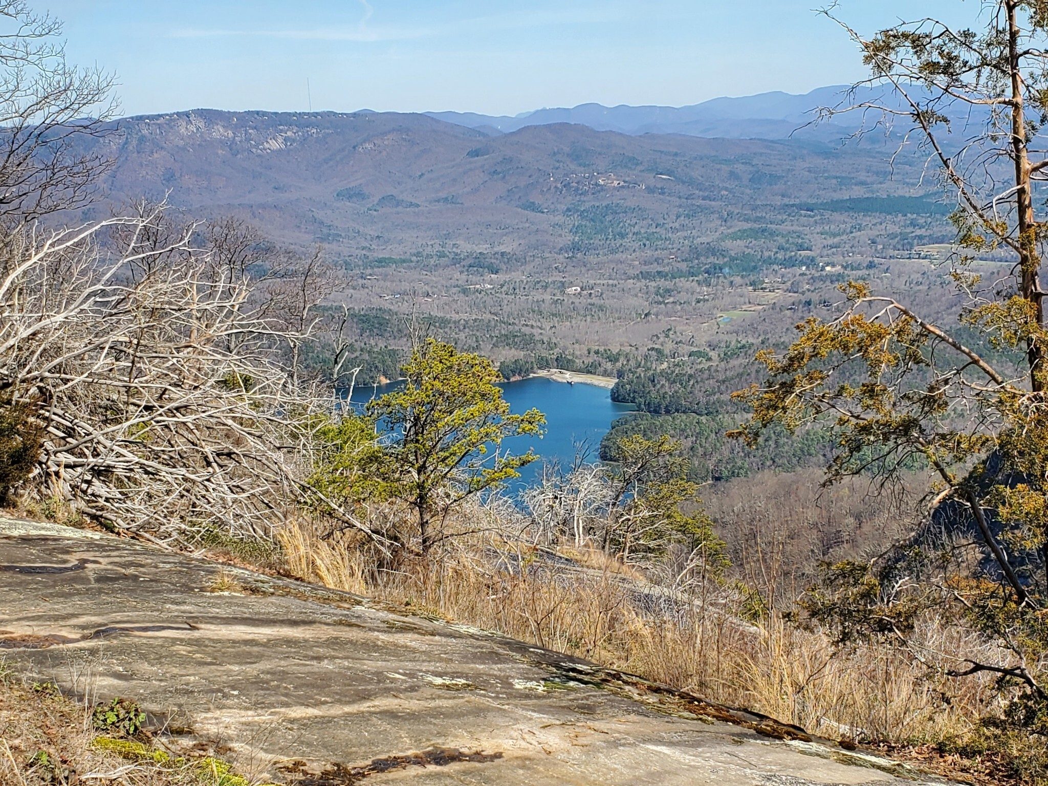 A view from the first overlook past the summit.