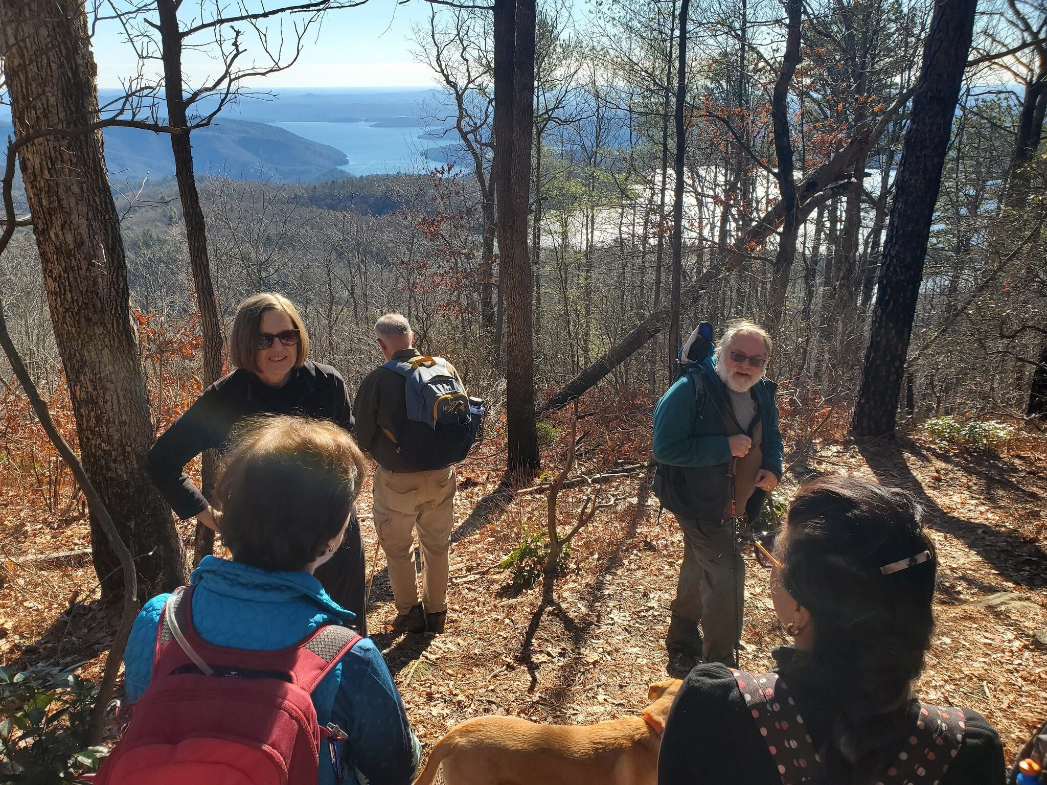Just a brief stop at one of a couple of overlooks with benches.