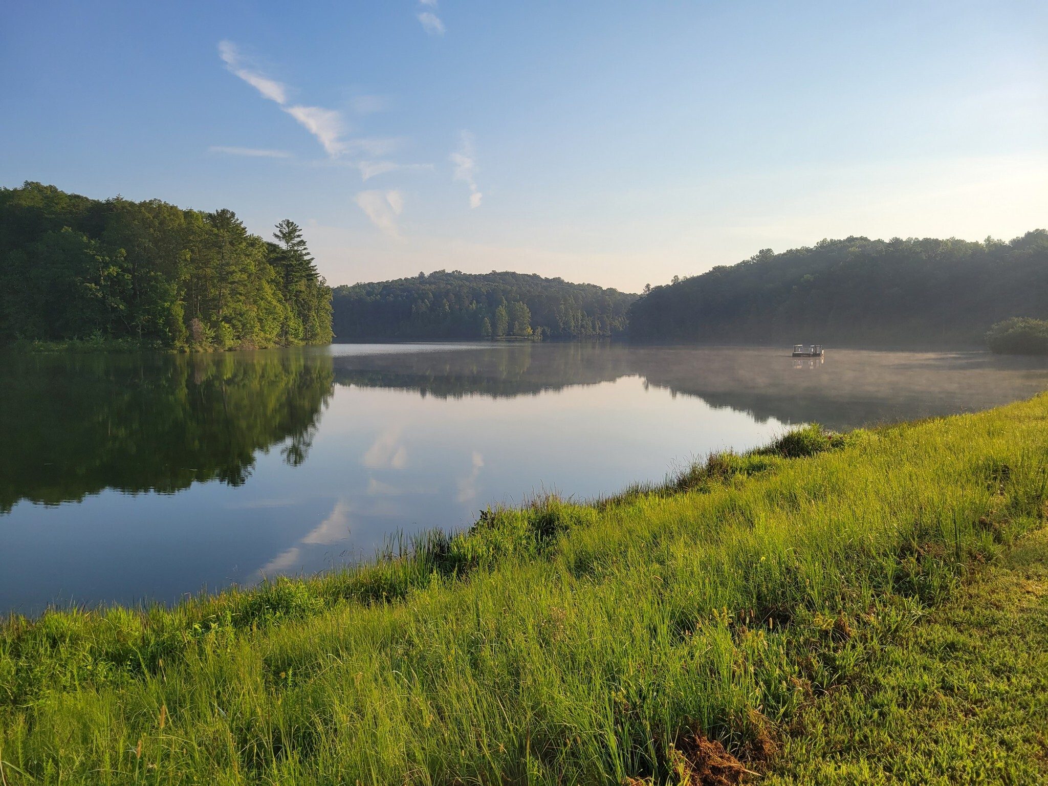 Our first view of Turner Reservoir from the dam.